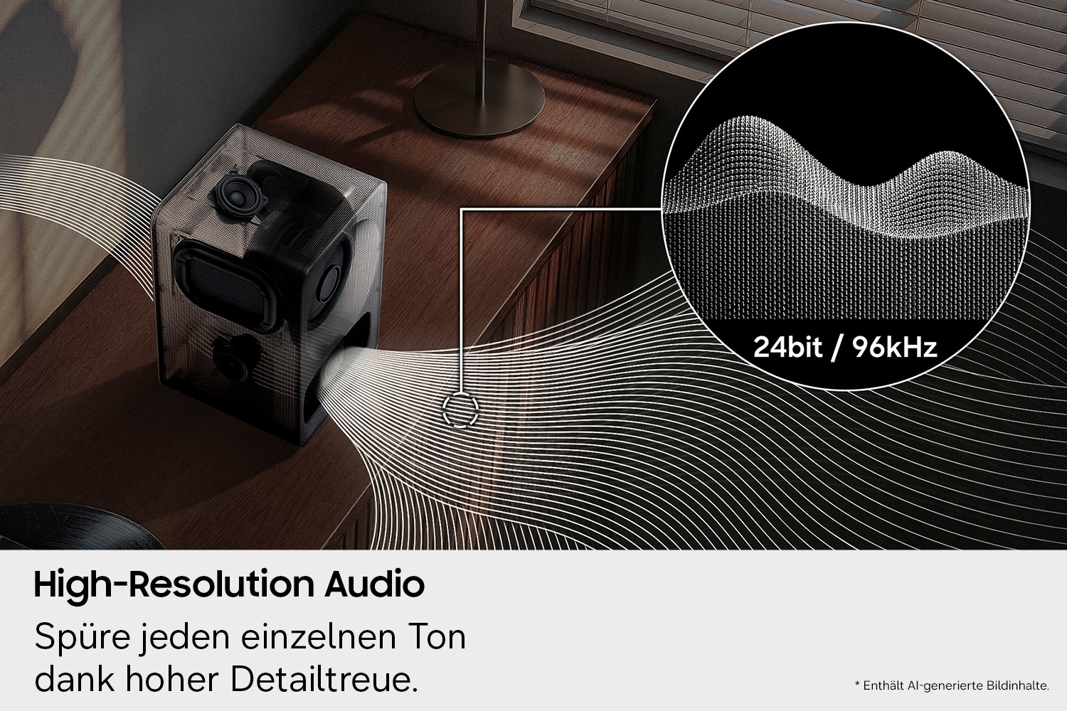 Samsung Bluetooth-Lautsprecher »Music Studio 7 LS70H« 3.1.1 (Bluetooth | WLAN (WiFi) App-Steuerung | Chromecast | Dolby Digital | Hi-Res | Nacht Modus | Sprachsteuerung )