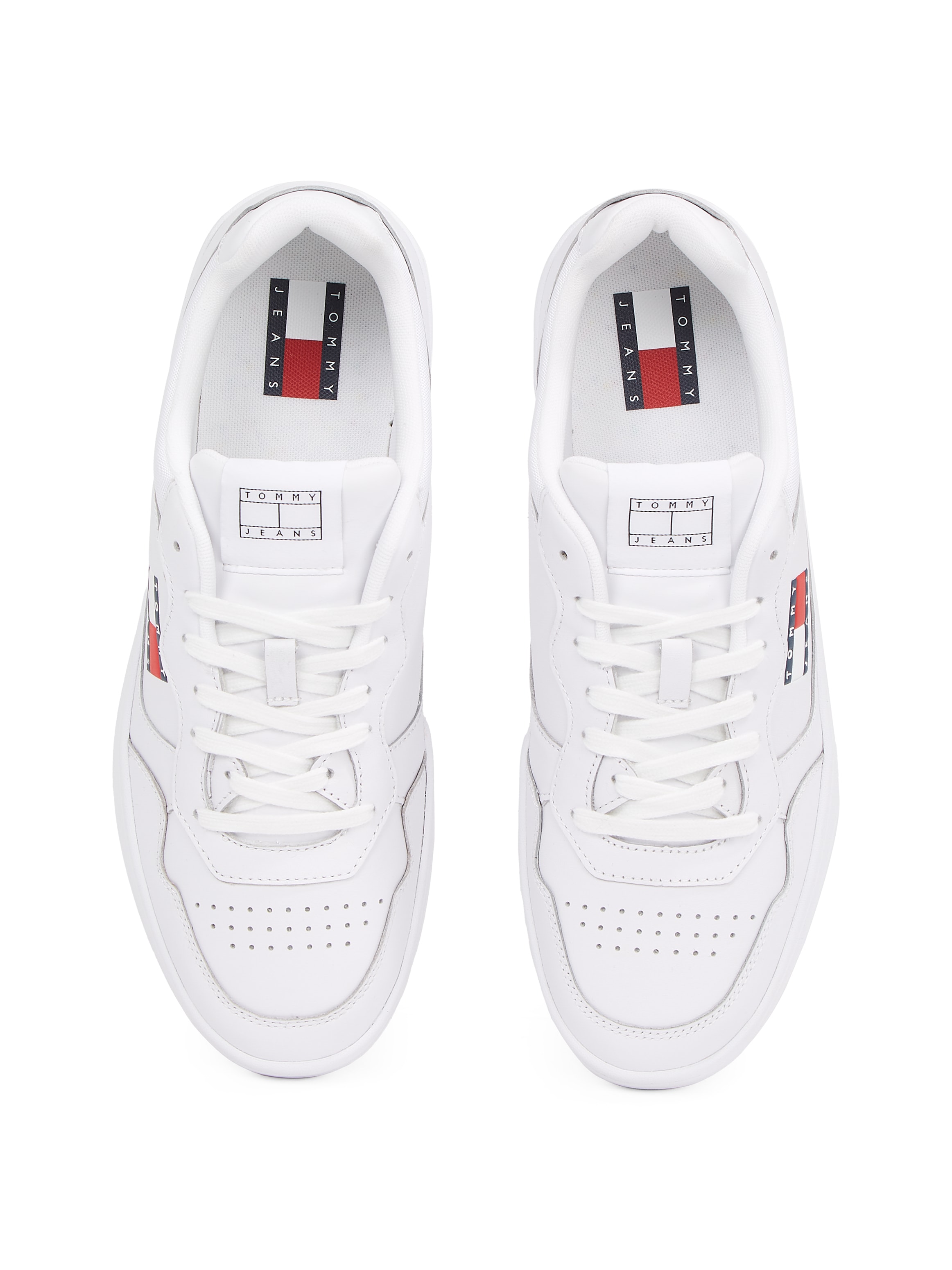 Tommy Jeans Sneaker »(NEW) TJM CUPSOLE LEATHER ESS«, Freizeitschuh, Halbschuh, Schnürschuh im Basket-Look