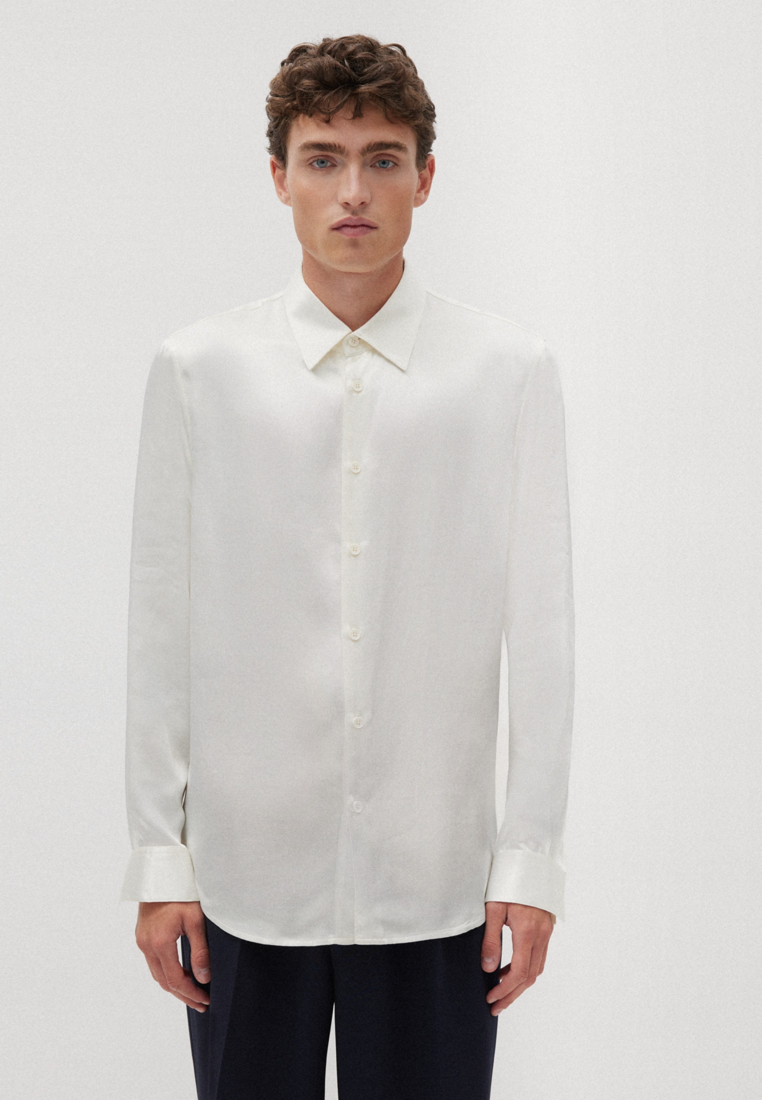 studio seidensticker Businesshemd »Studio« Regular Langarm Kentkragen Uni