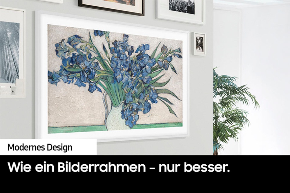 Samsung QLED-Fernseher »GQ75LS03DAU«, 4K Ultra HD, Smart-TV, The Frame, Mattes Display, Art Mode, Austauschbare Rahmen, Dolby Atmos