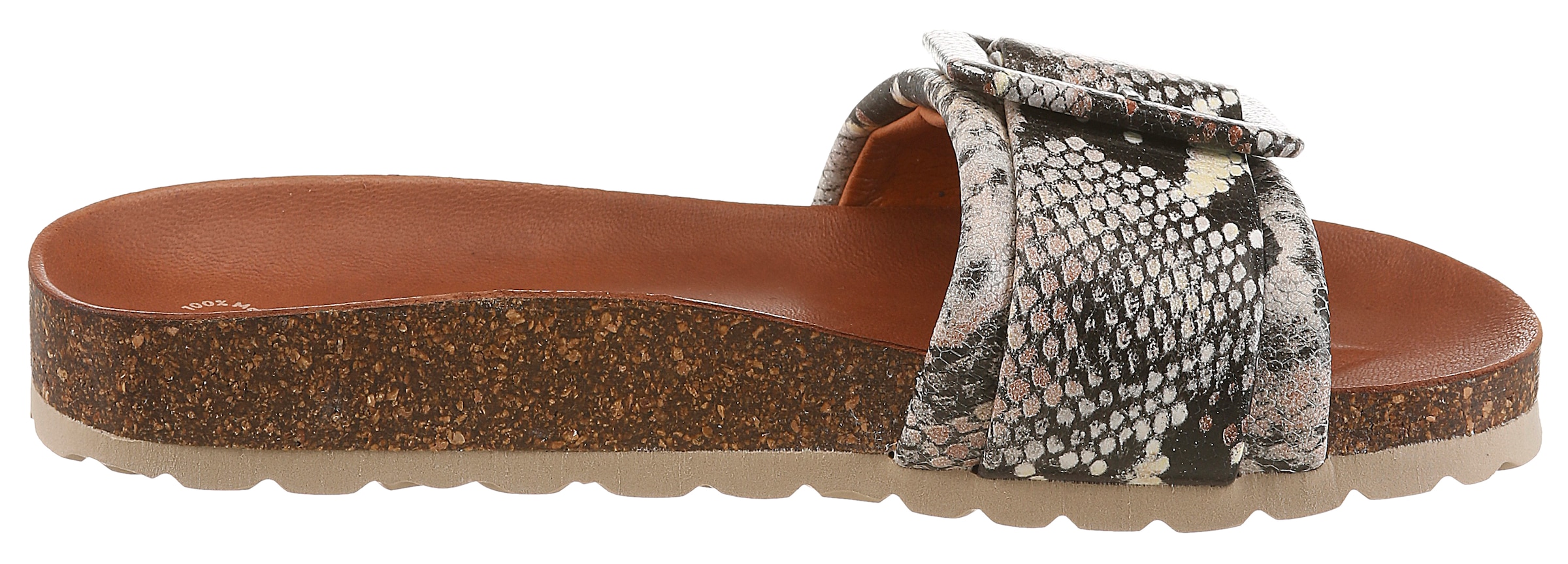 VERBENAS Pantolette »REIKO MAMBA«  Hausschuh, Sommerschuh, Strandschuh, Urlaubsschuh zum Schlupfen