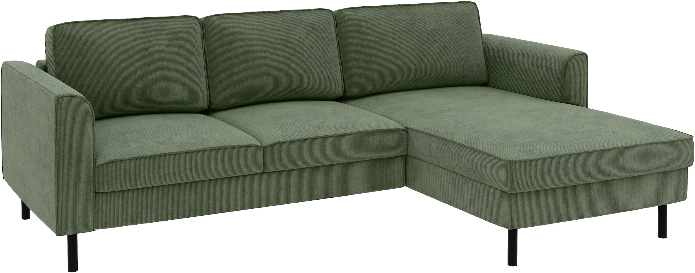 Home affaire Ecksofa »Booster Couch wahlweise mit Schlaffunktion und Bettkasten-auch in Cord«, Recamiere beidseitig montierbar, Sofa in L-Form, 232 cm