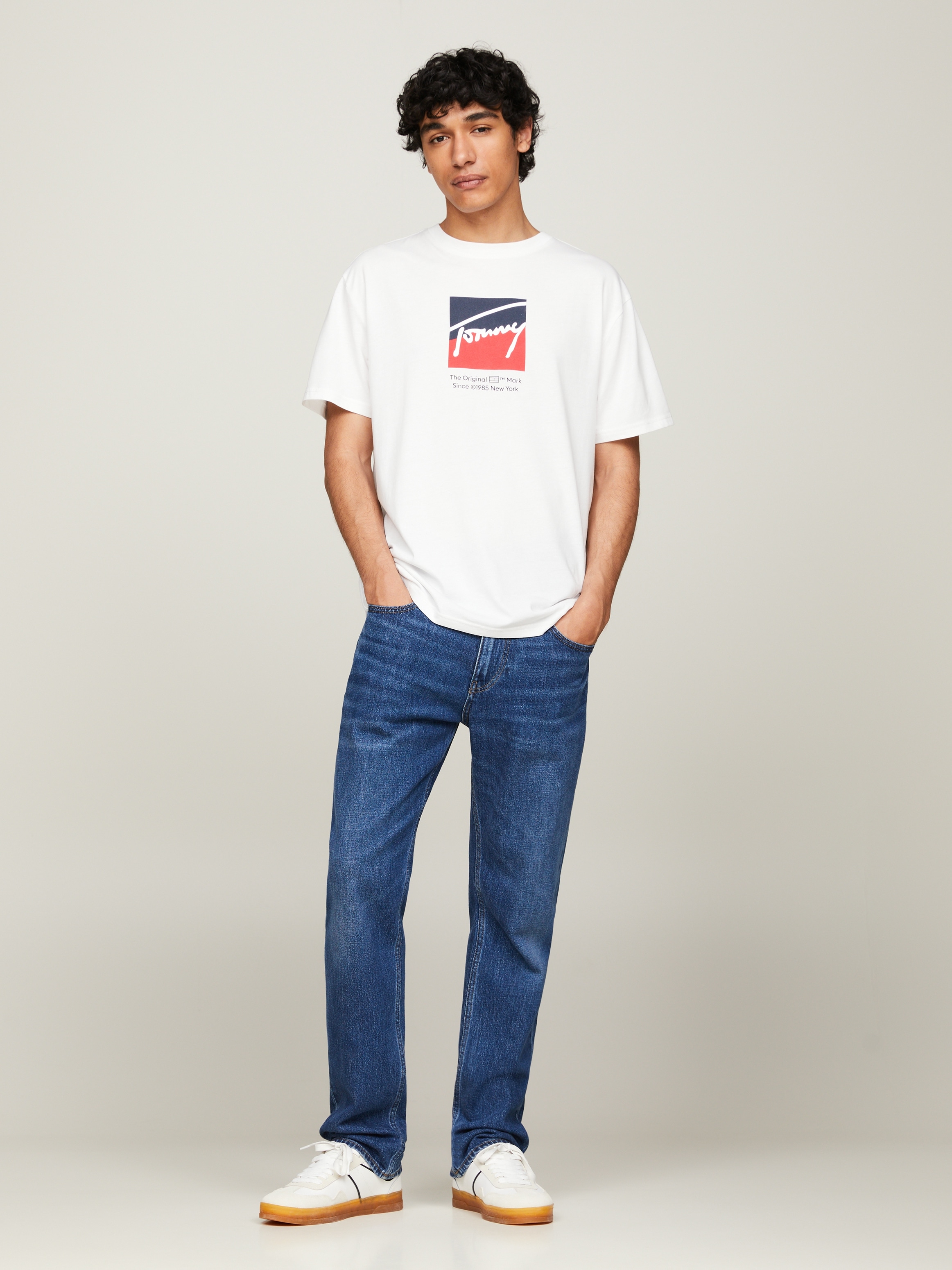 Tommy Jeans T-Shirt »TJM REG RWB DNA TEE«, mit Logoprint