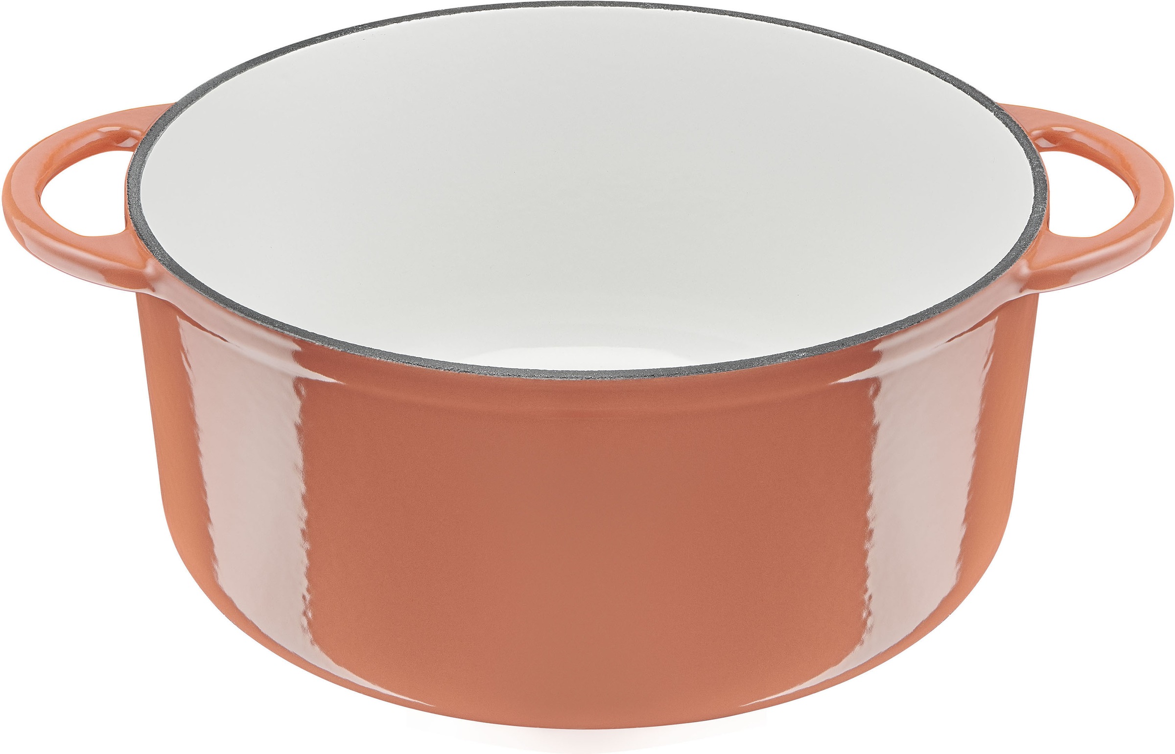 Tefal Kochtopf »LOV«, Gusseisen, (1 tlg.), umweltfreundlich, unbedenkliche Pigmente,Schongaren, Ø25 cm, Induktion
