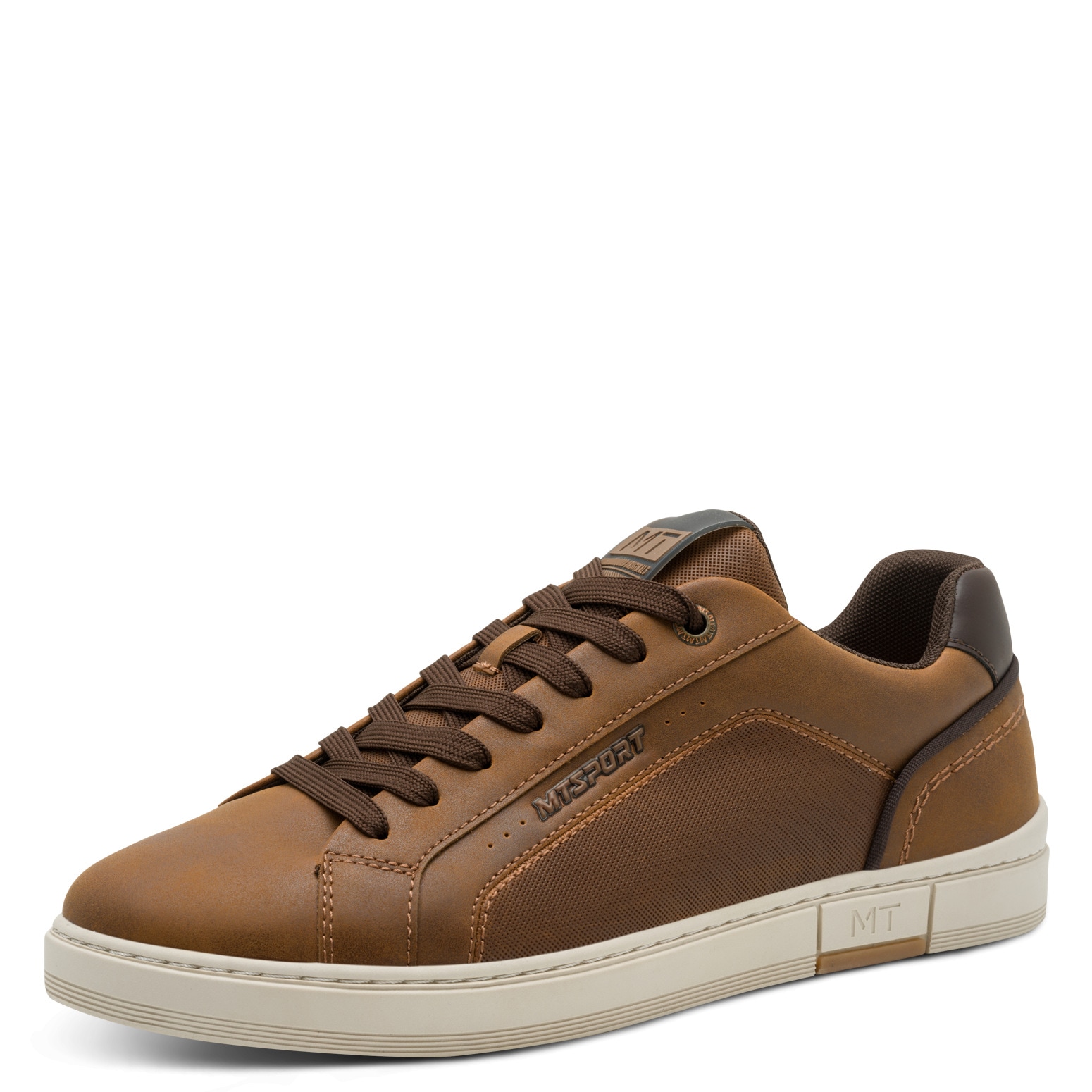 MARCO TOZZI Sneaker  , Freizeitschuh, Halbschuh, Schnürer mit Ziernähten und Kontrastbesatz