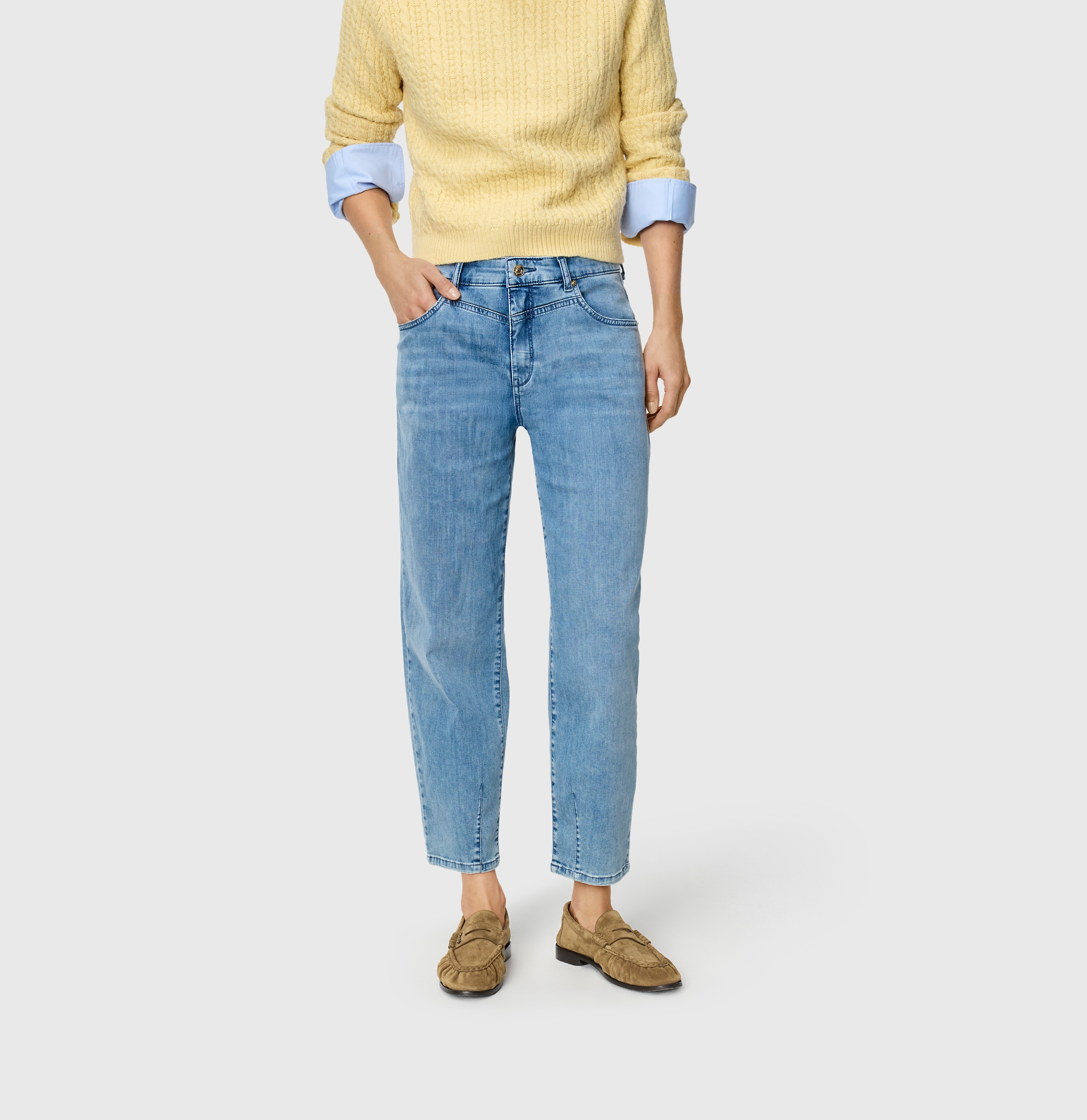 MAC Straight-Jeans mit Taschen