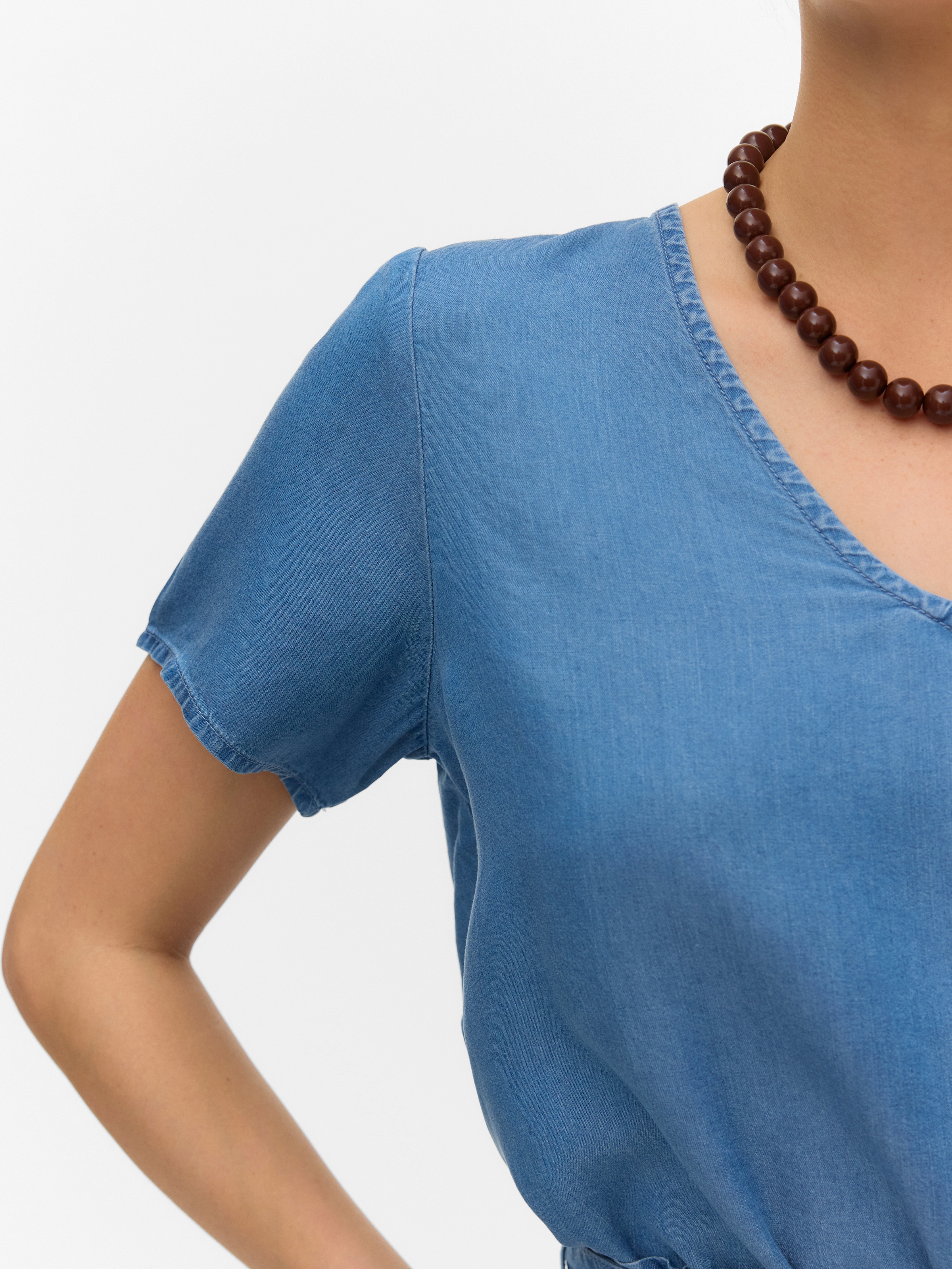 Vero Moda V-Shirt »VMBREE SS V-NECK TENCEL TOP« Viskose, regular fit