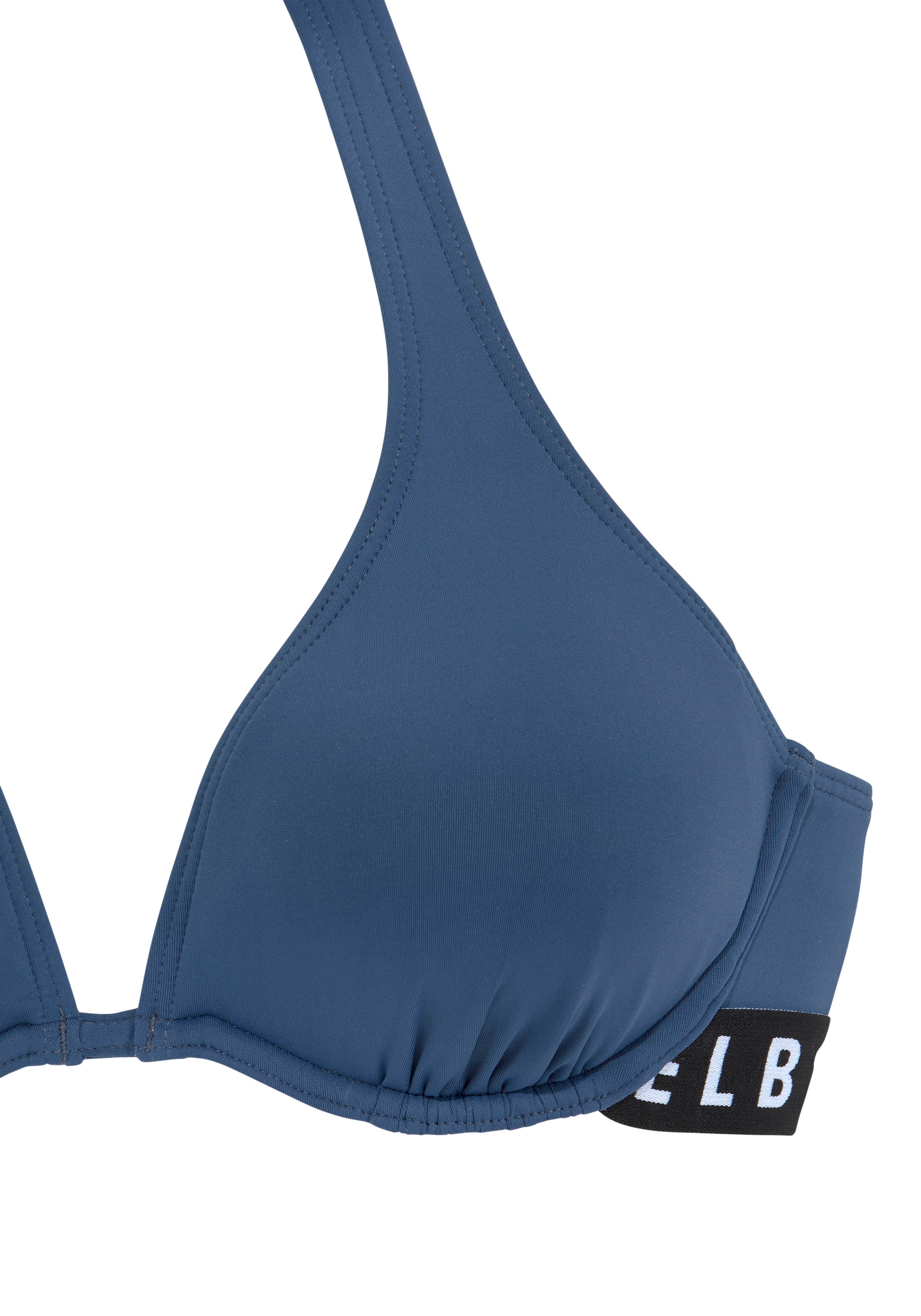 Elbsand Bügel-Bikini, mit Markenschriftzügen in Kontrastfarbe
