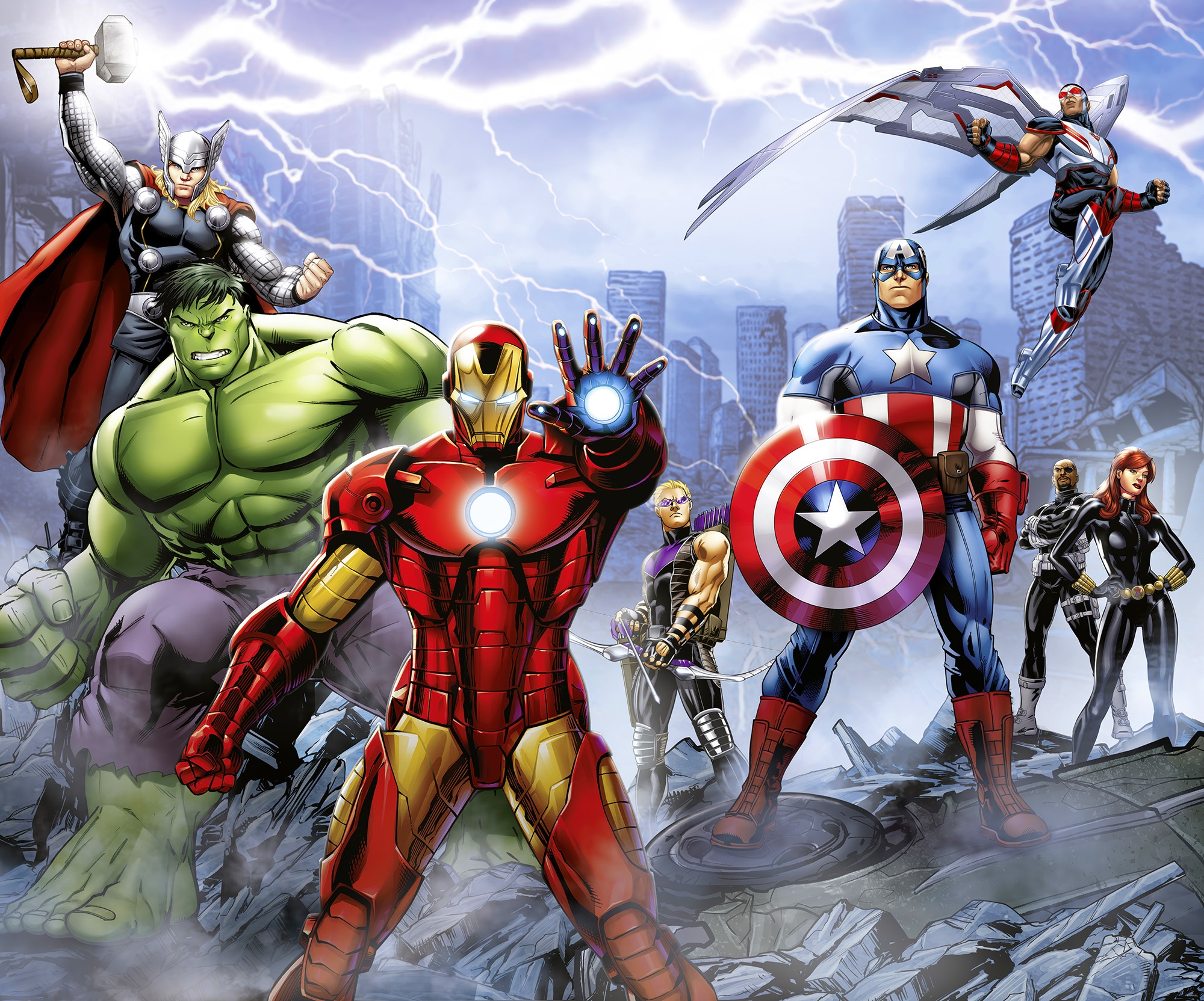 Komar Kindertapete »Marvel Avengers Ultimate Warriors«, bedruckt