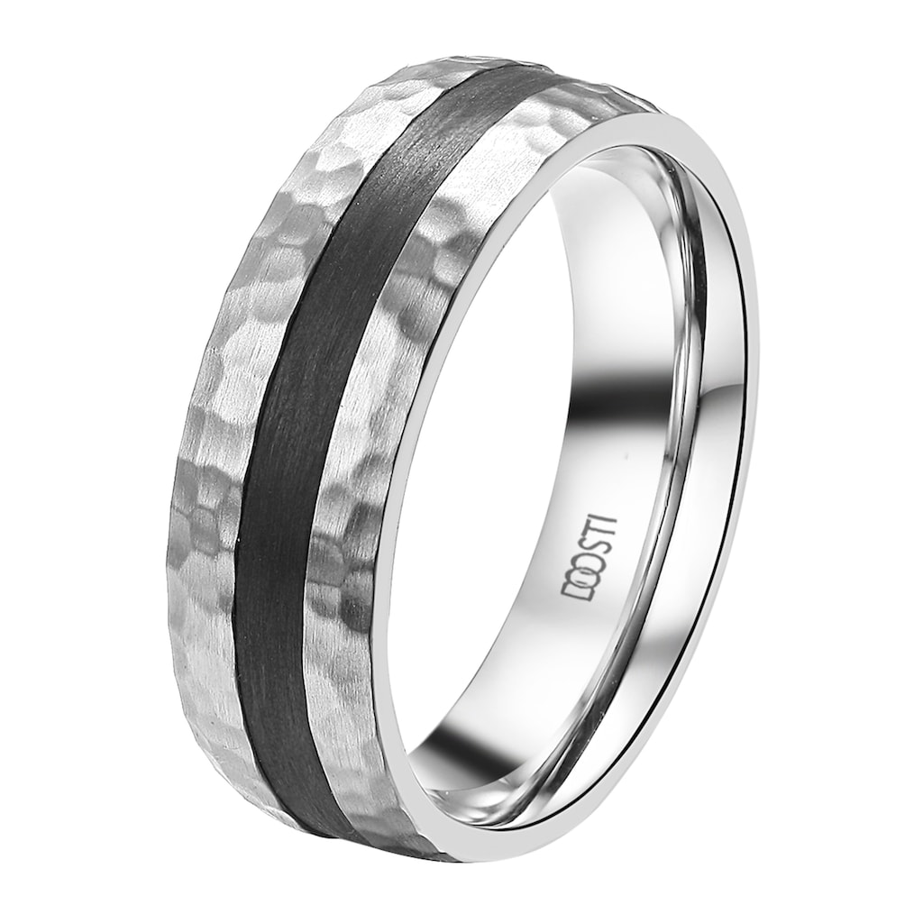 DOOSTI Trauring »Schmuck Geschenk Edelstahl Trauring Ehering Partnerring LIEBE«, wahlweise mit oder ohne Zirkonia