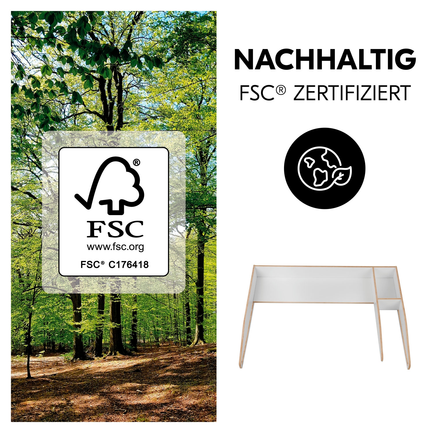 Hauck Wickelaufsatz »Combine N Change«, FSC® - schützt Wald - weltweit