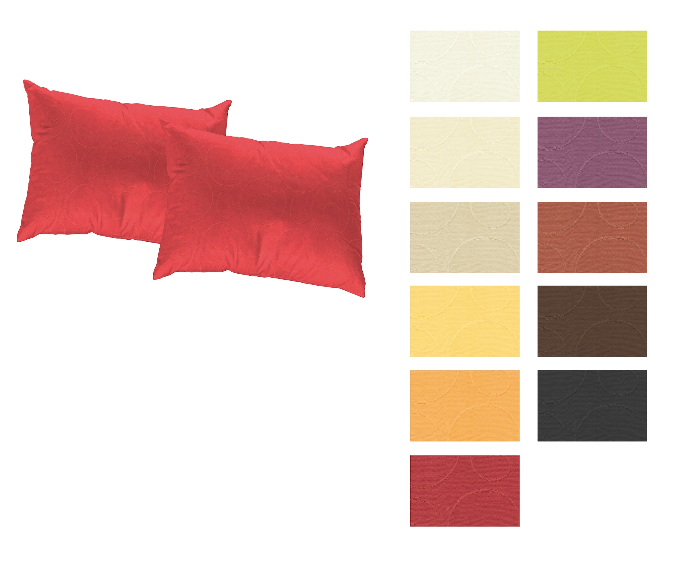 Wirth Dekokissen Kissenhülle ohne Füllung, 2 Stück