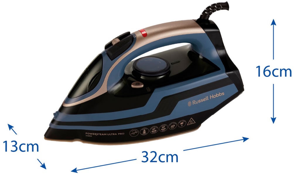 RUSSELL HOBBS Dampfbügeleisen »22470-56, Reisedampfbügeleisen, mit Edelstahlsohle,« 830 W weltweite Spannungsanpassung 110-240V