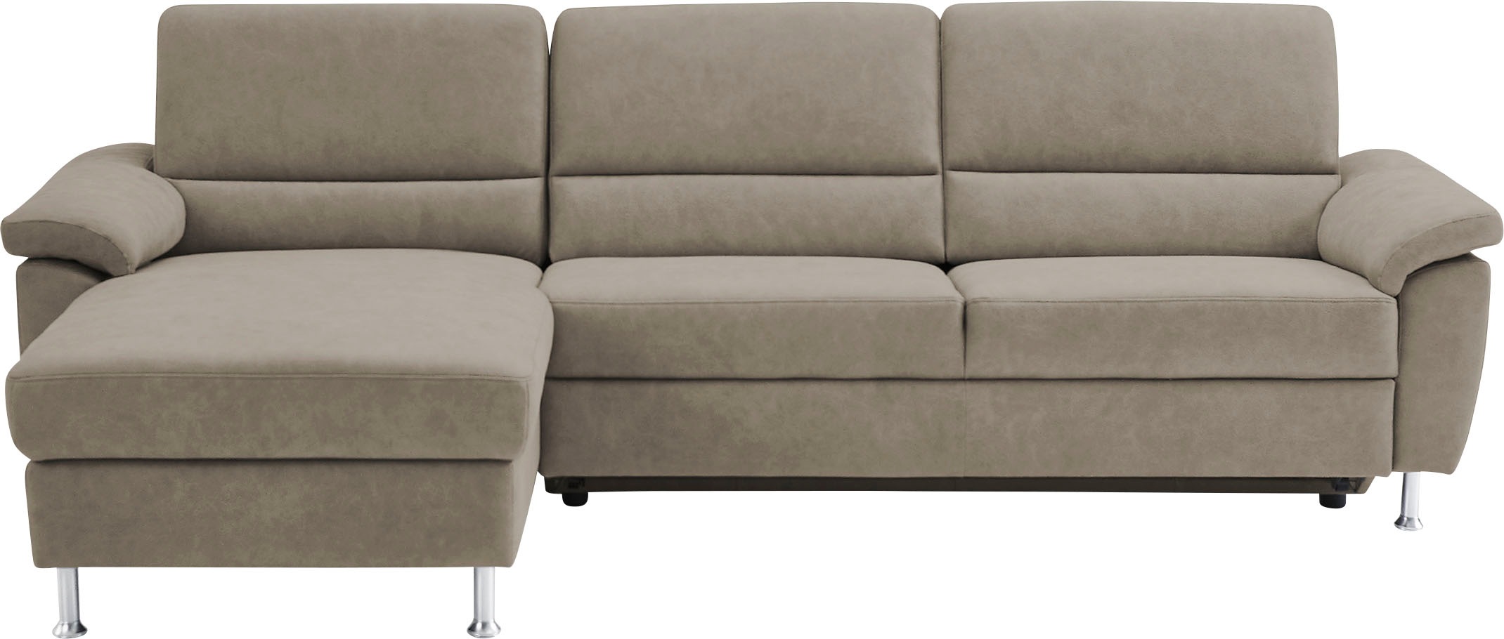 CALIZZA INTERIORS Ecksofa »Onyx L-Form«, Recamiere links oder rechts, wahlweise mit Bettfunktion, Breite 270 cm