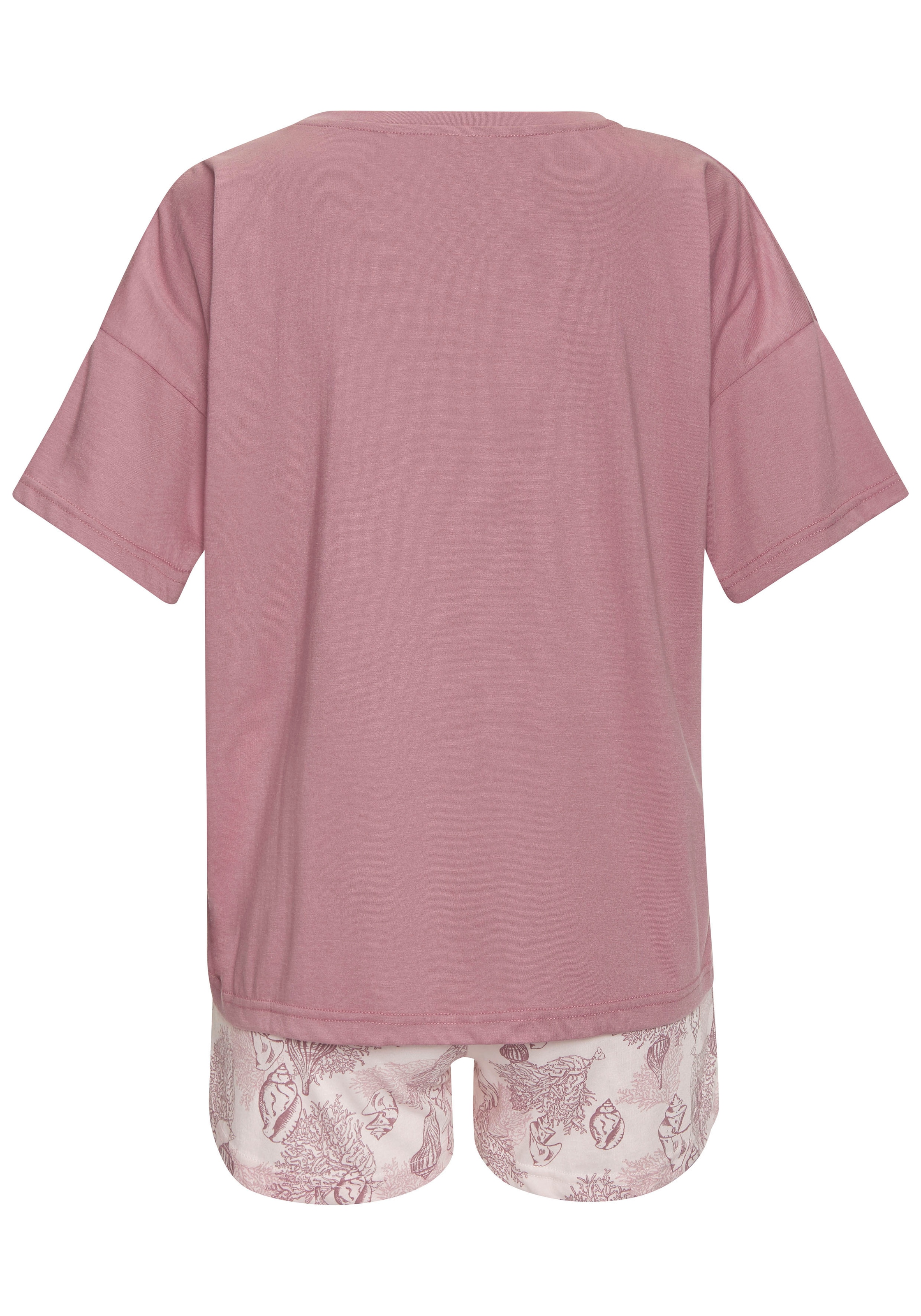 Vivance Dreams Shorty, (Set, 2 tlg.), Schönes Muschel-Muster