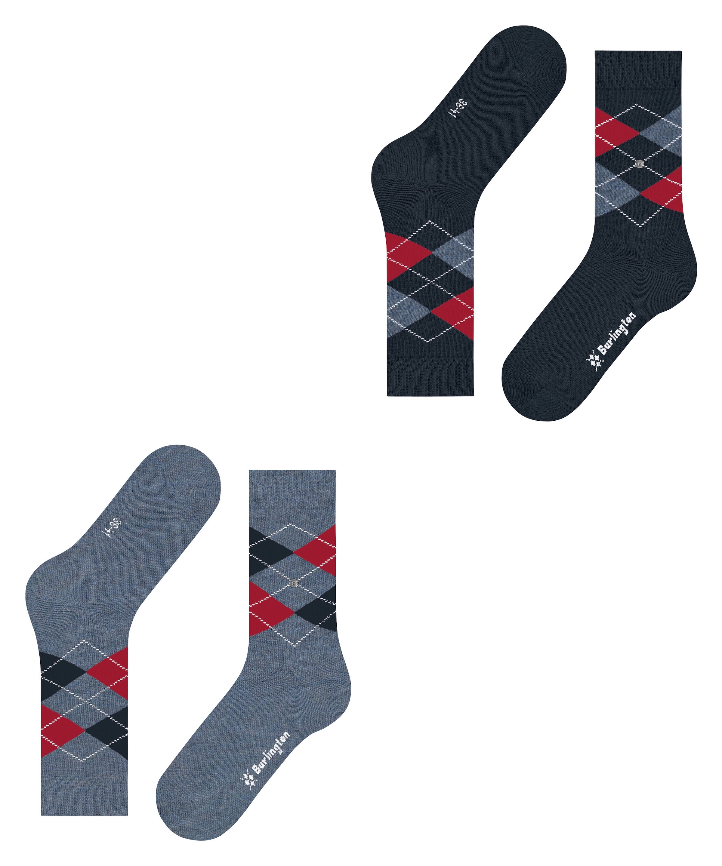 Burlington Socken »Everyday Argyle 2er-Pack« 2er Pack,  atmungsaktiv