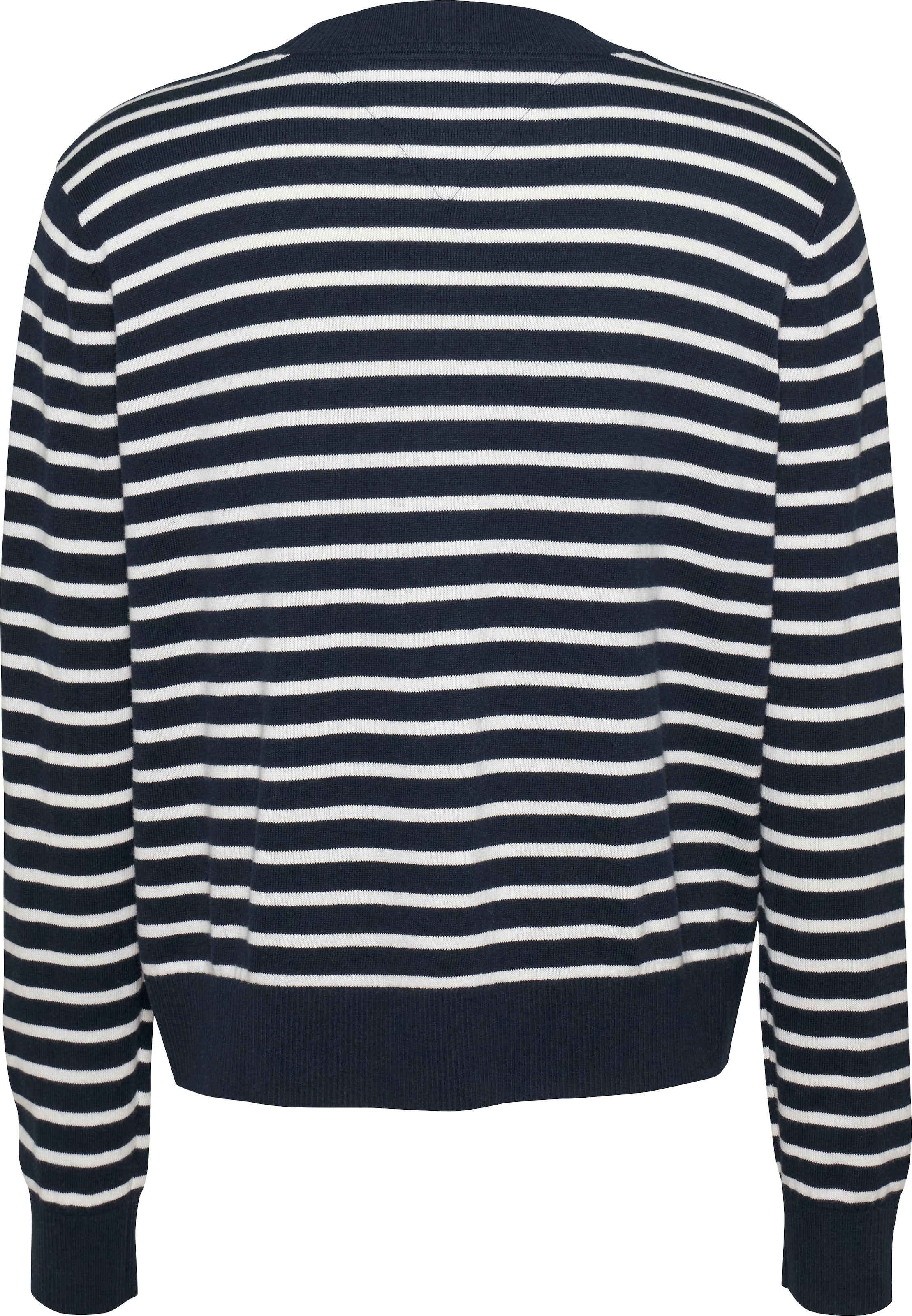Tommy Jeans Strickpullover »TJW ESSENTIAL VNECK SWEATER EXT«, mit Logostickerei