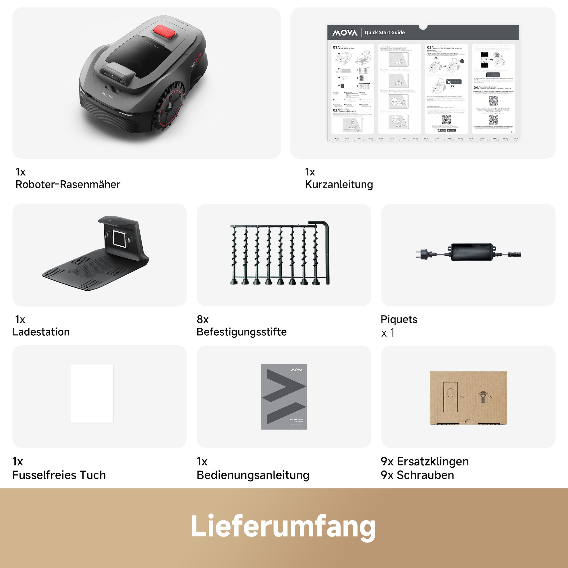 Mova Rasenmähroboter »Viax 250«