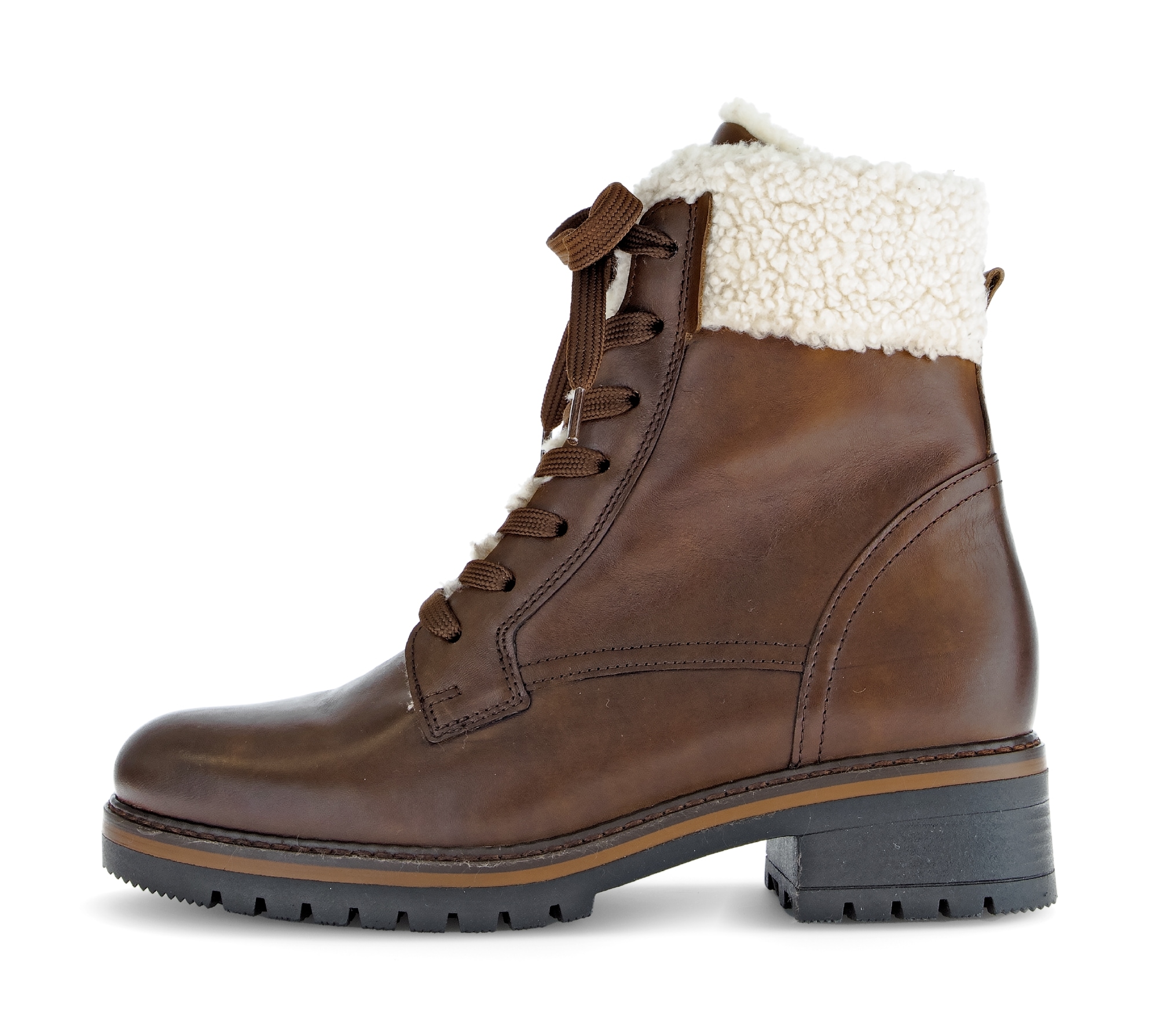 Gabor Winterstiefelette »GENUA«  , Blockabsatz, Winterboots mit Teddyplüsch-Kragen