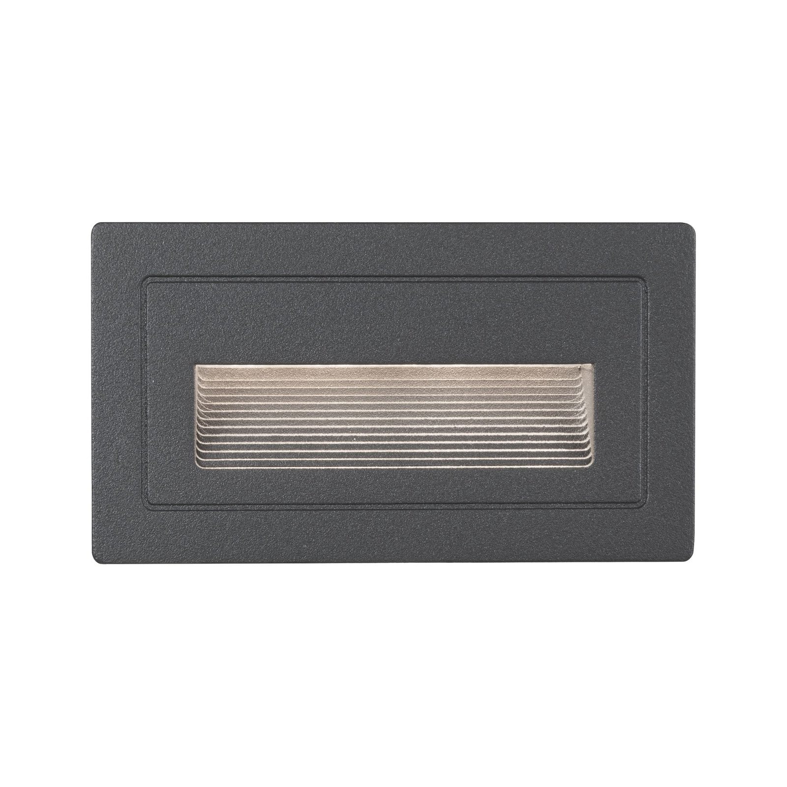 Paulmann LED Außen-Wandleuchte »LongIP44 eckig 103x58mm 3000K 4W 30lm 230V Schwarz Aluminium«, 1 flammig