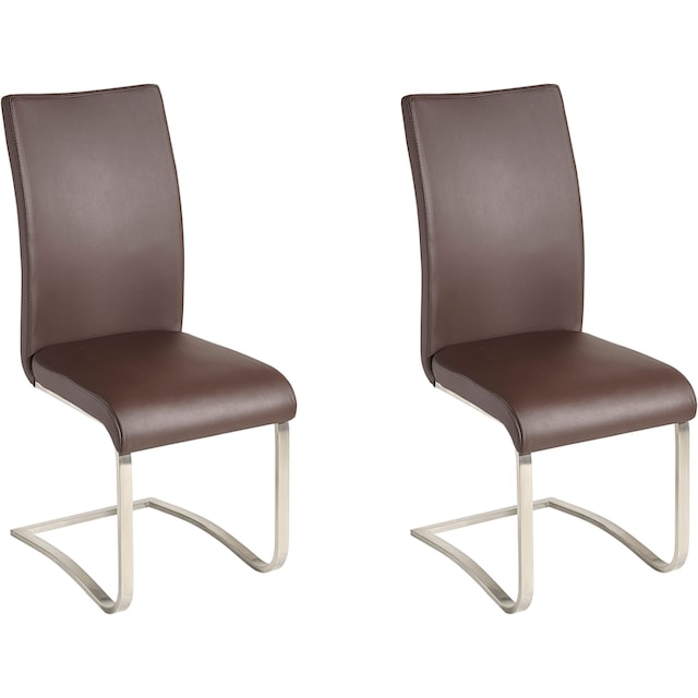 (Set), bis kaufen Stuhl MCA Leder, auf mit St., belastbar furniture Echtlederbezug, »Arco«, Kg Freischwinger 2 130 Rechnung