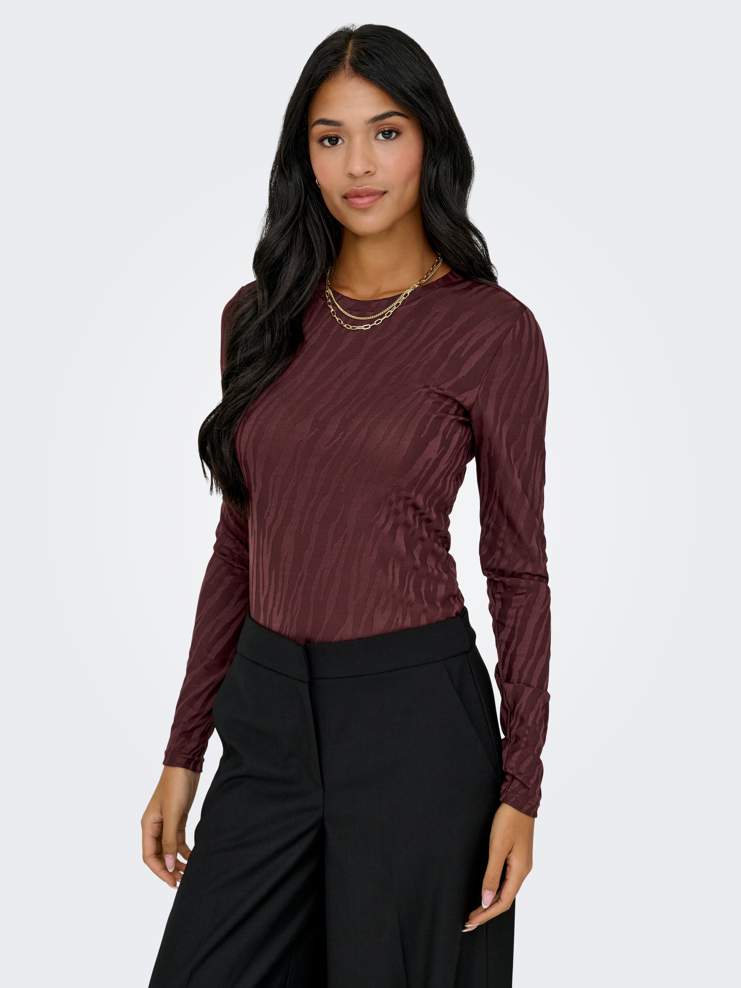 ONLY Langarmshirt »ONLZELE L/S ROUNDNECK TOP JRS«