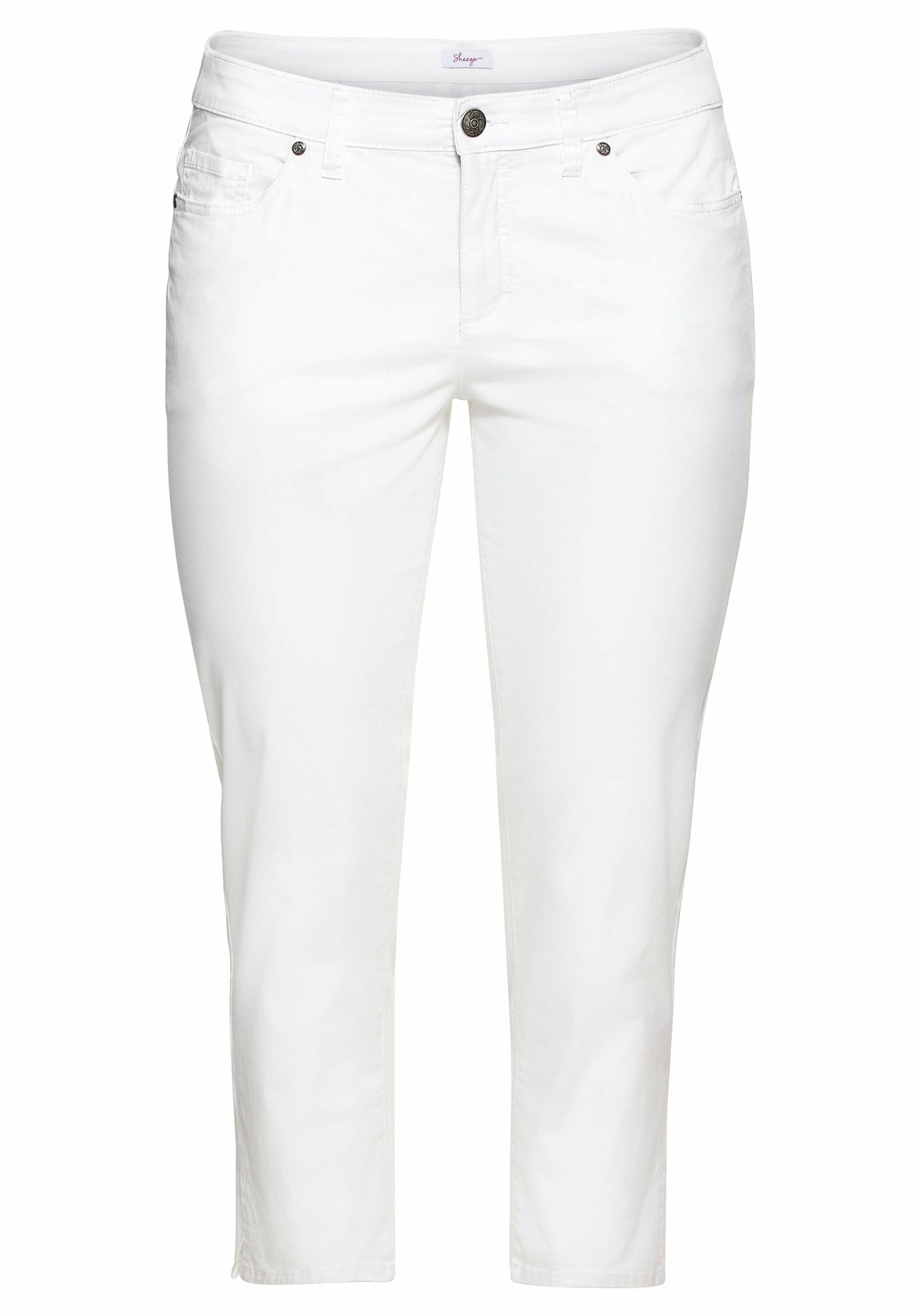 Sheego 7/8-Hose »7/8-Hose aus elastischem Baumwoll-Twill«