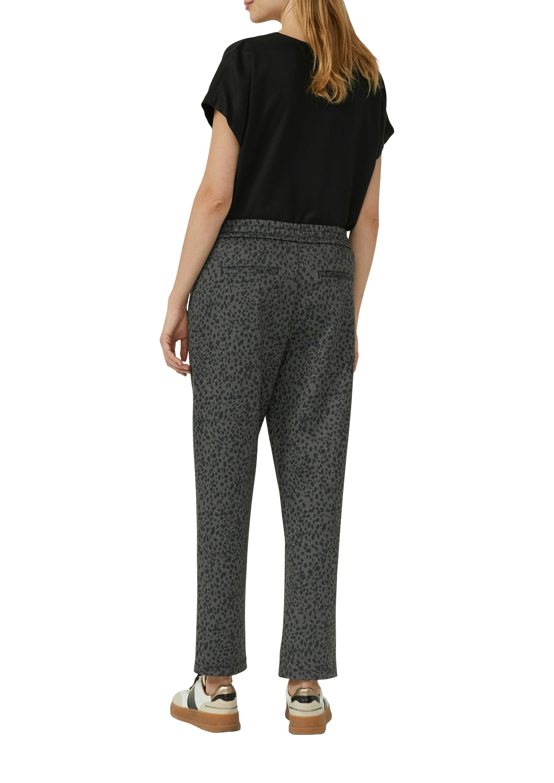 s.Oliver Stoffhose  mit Leo-Print