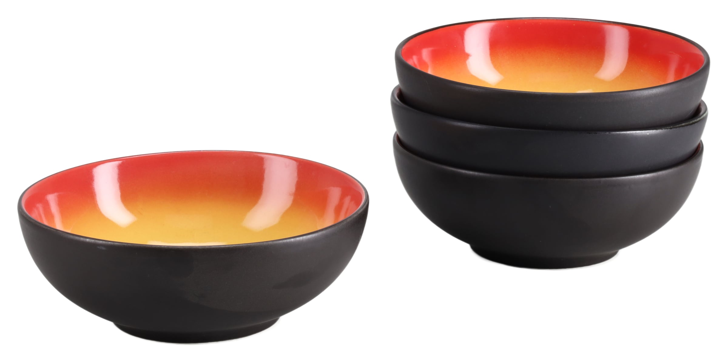 CreaTable Schüssel »Hot, Smoothie Bowl 4-tlg.« 4 aus Steinzeug Moderne Coupeform, außergewöhnliches Design