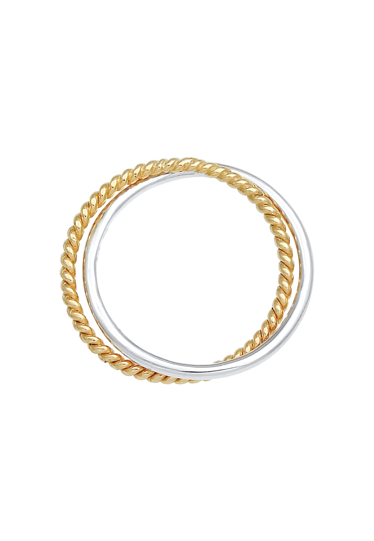 Elli Silberring »Ring Wickelring Klassik Fein Gedreht 925 Silber«