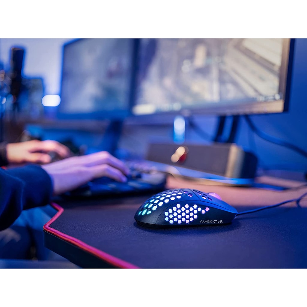 Trust Gaming-Maus »GXT960 GRAPHIN LIGHTWEIGHT MOUSE«, RGB-Beleuchtung