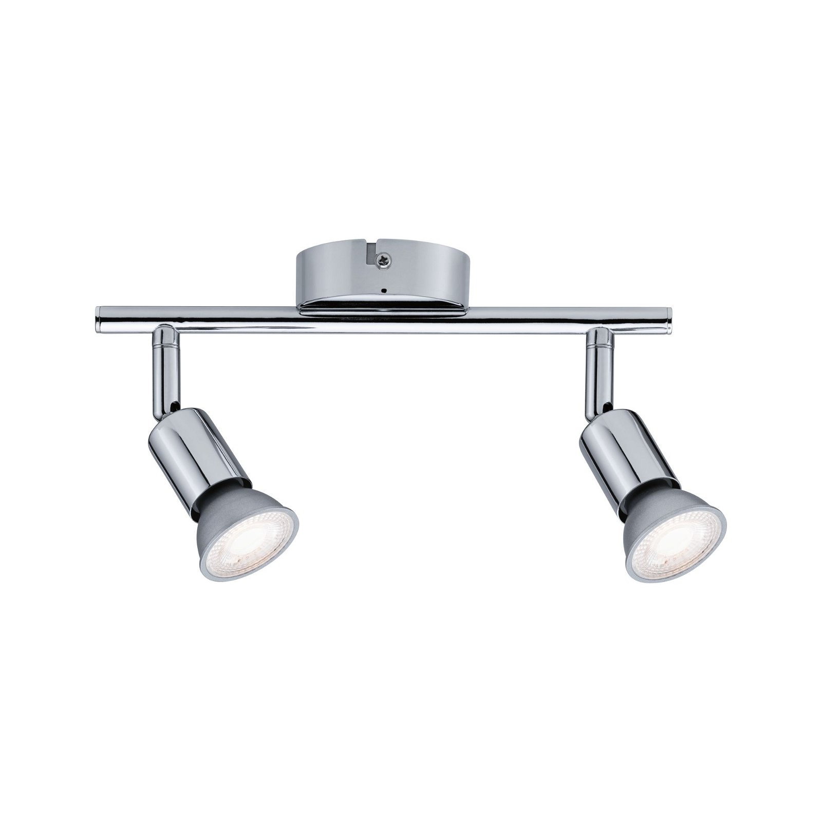 Paulmann Deckenleuchte »Carolina«, 2 flammig, Leuchtmittel GU10 | ohne Leuchtmittel, Spotlight IP44 max. 2x10W Chrom 230V Metall, GU 10