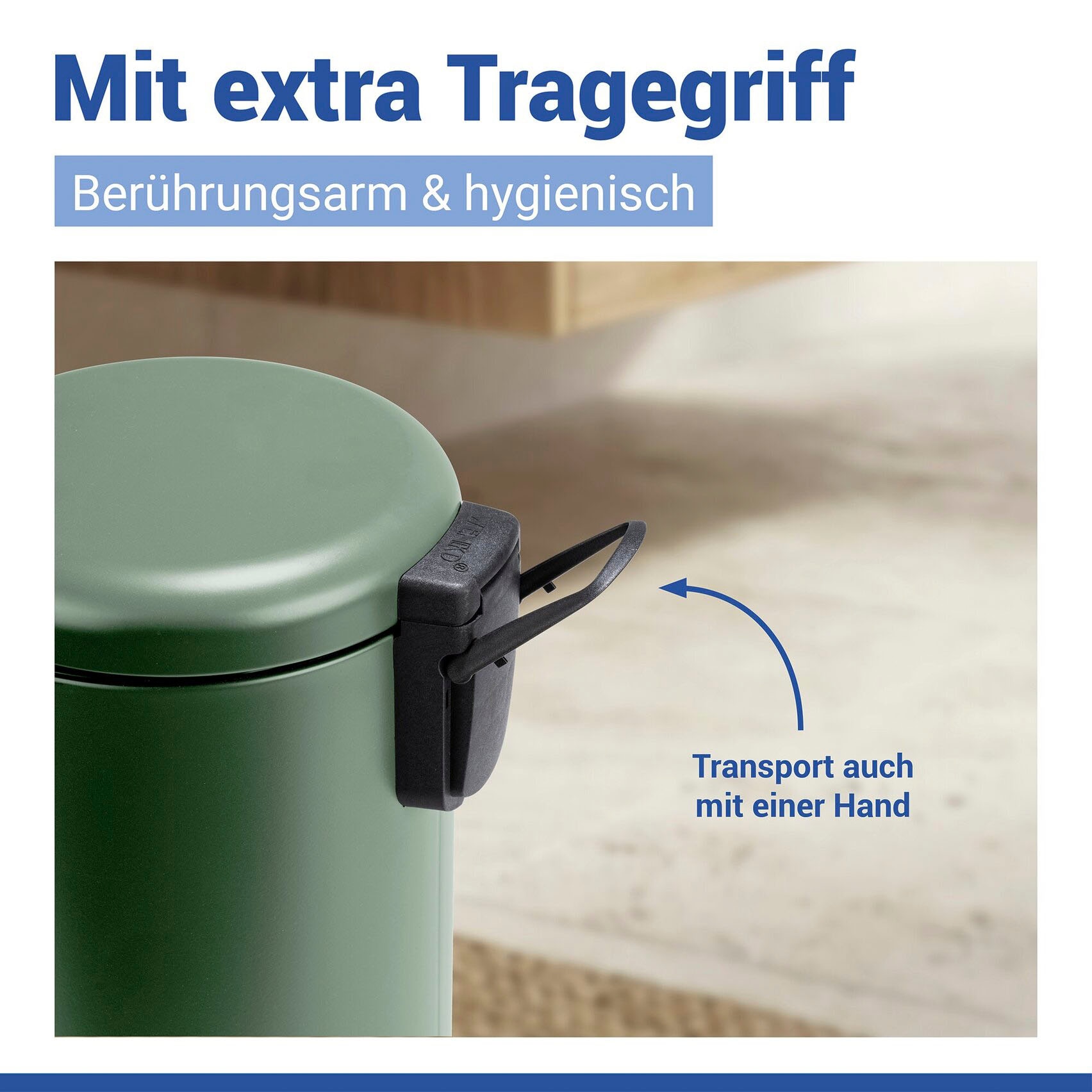 WENKO Kosmetikeimer »Leman« 3 Liter, BxTxH: 17x25x22,5 cm