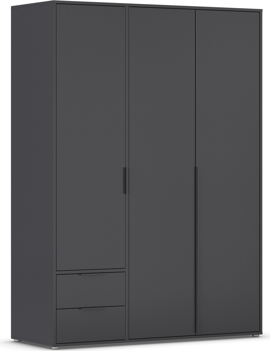rauch Drehtürenschrank »Kleiderschrank Schrank Garderobe Wäscheschrank NAGATA viel Stauraum« in 3 verschiedenen Ausstattungen BASIC/CLASSIC/PREMIUM,  mit Schubladen sowie Stangengriffen TOPSELLER MADE IN GERMANY