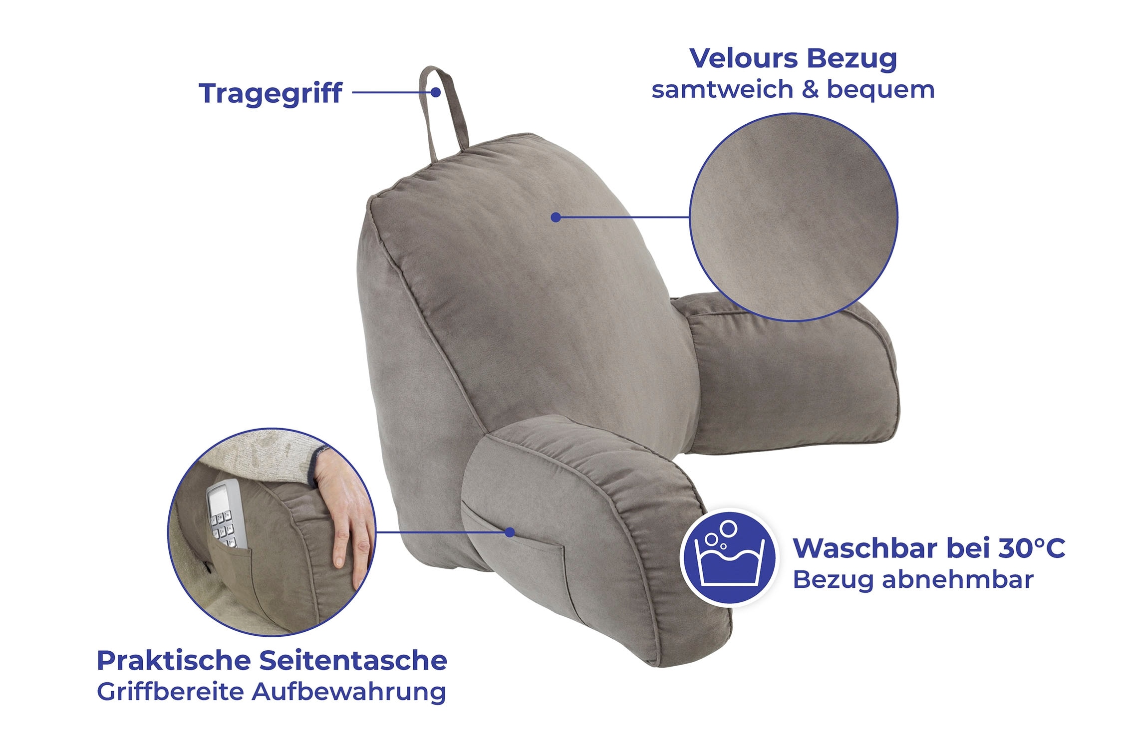 Maximex Rückenkissen »mit Wärme- und Kälte-Effekt« mit Tragegriffen