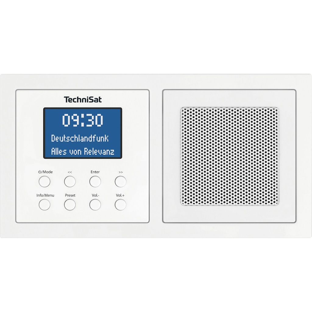 TechniSat Digitalradio (DAB+) »DIGITRADIO UP 1«, (A2DP Bluetooth-AVRCP Bluetooth Digitalradio (DAB+)-UKW mit RDS 2 W), Unterputzradio