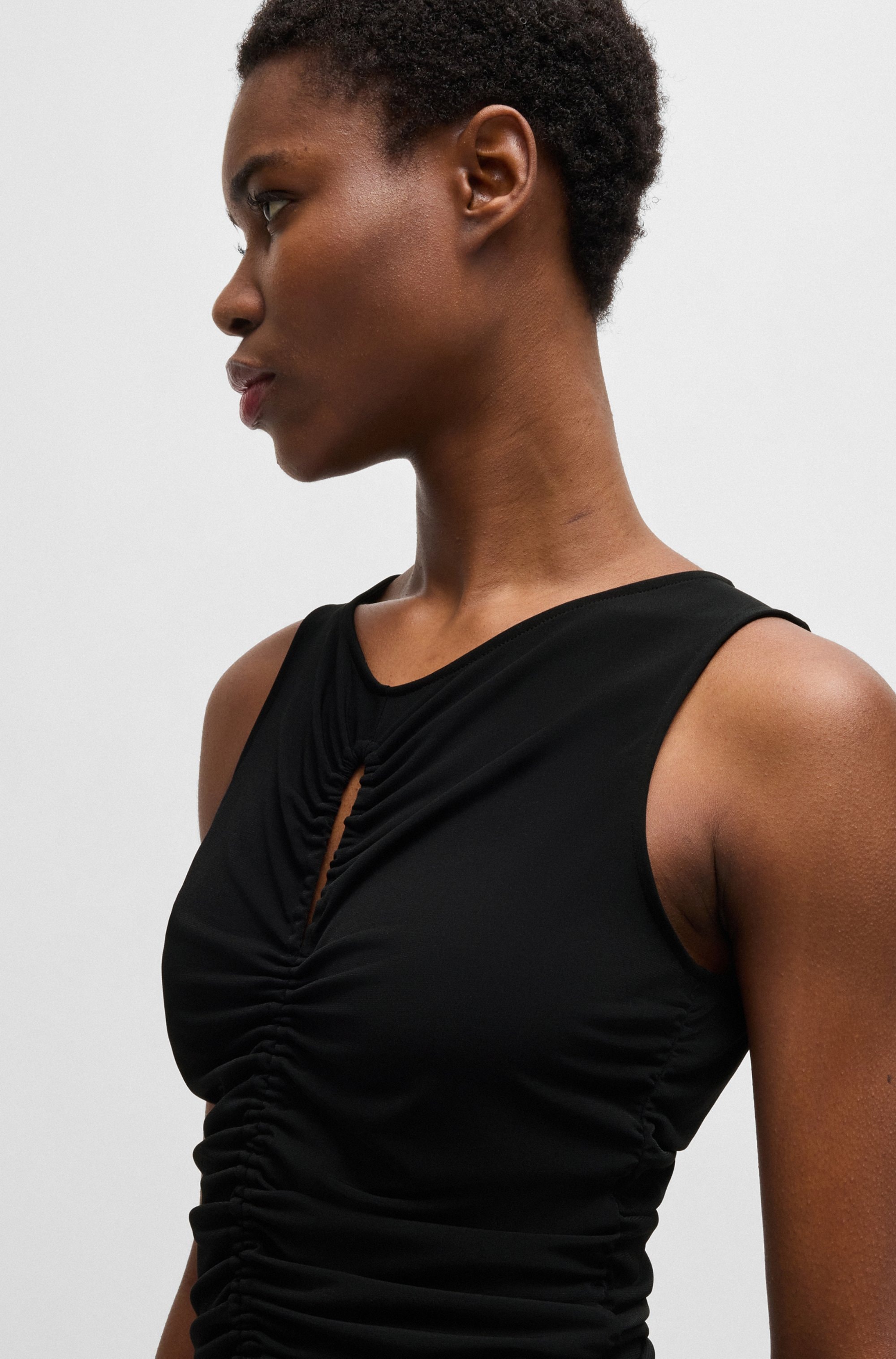 BOSS ORANGE Jerseykleid »Emberla Premium Damenmode«, mit Cut-outs