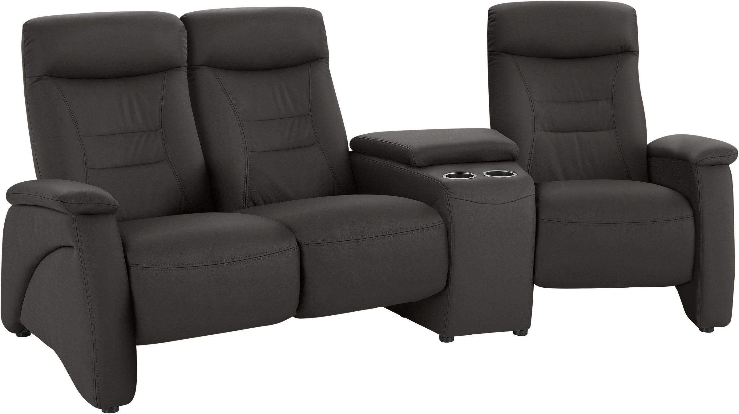exxpo - sofa fashion 3-Sitzer »Ascoli, Kinosofa mit hohem Sitzkomfort, bequeme Armlehnen«, inkl. Relaxfunktion, Ablage und Staufach, hohe Rückenlehne