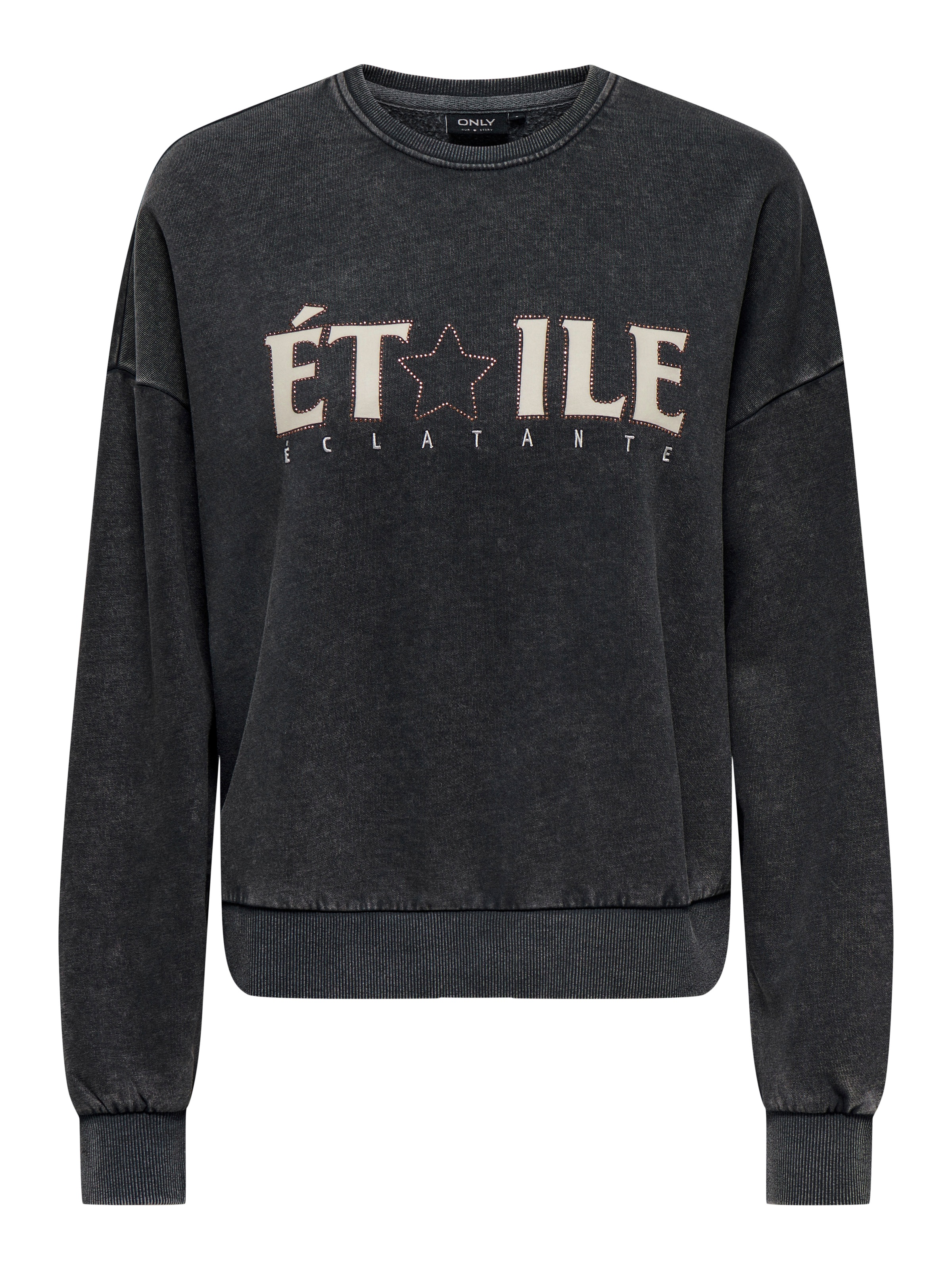 ONLY Sweatshirt »ONLPENELOPE L/S BEADS O-NECK SWT«