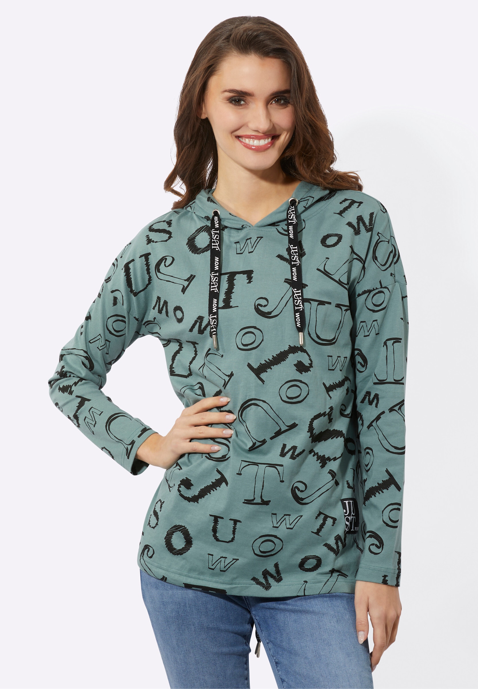 Witt Longshirt »Longshirt Longshirt im Lettering-Dessin«