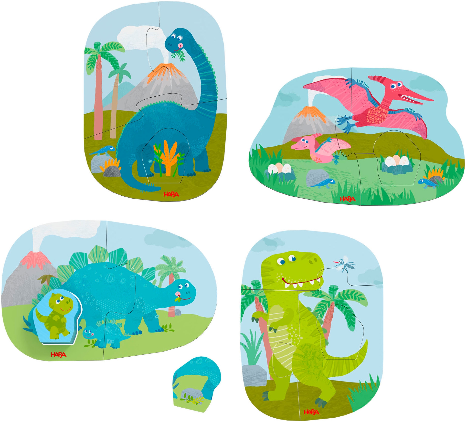 Haba Puzzle »4 erste Puzzles Dinos«