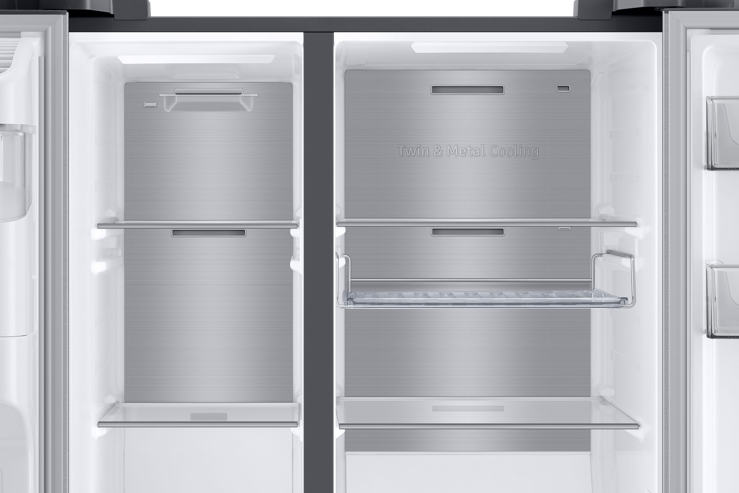 Samsung Side-by-Side, RS6GA884CSL, 178 cm hoch, 91,2 cm breit mit 3 Jahren  XXL Garantie | Side-by-Side Kühlschränke