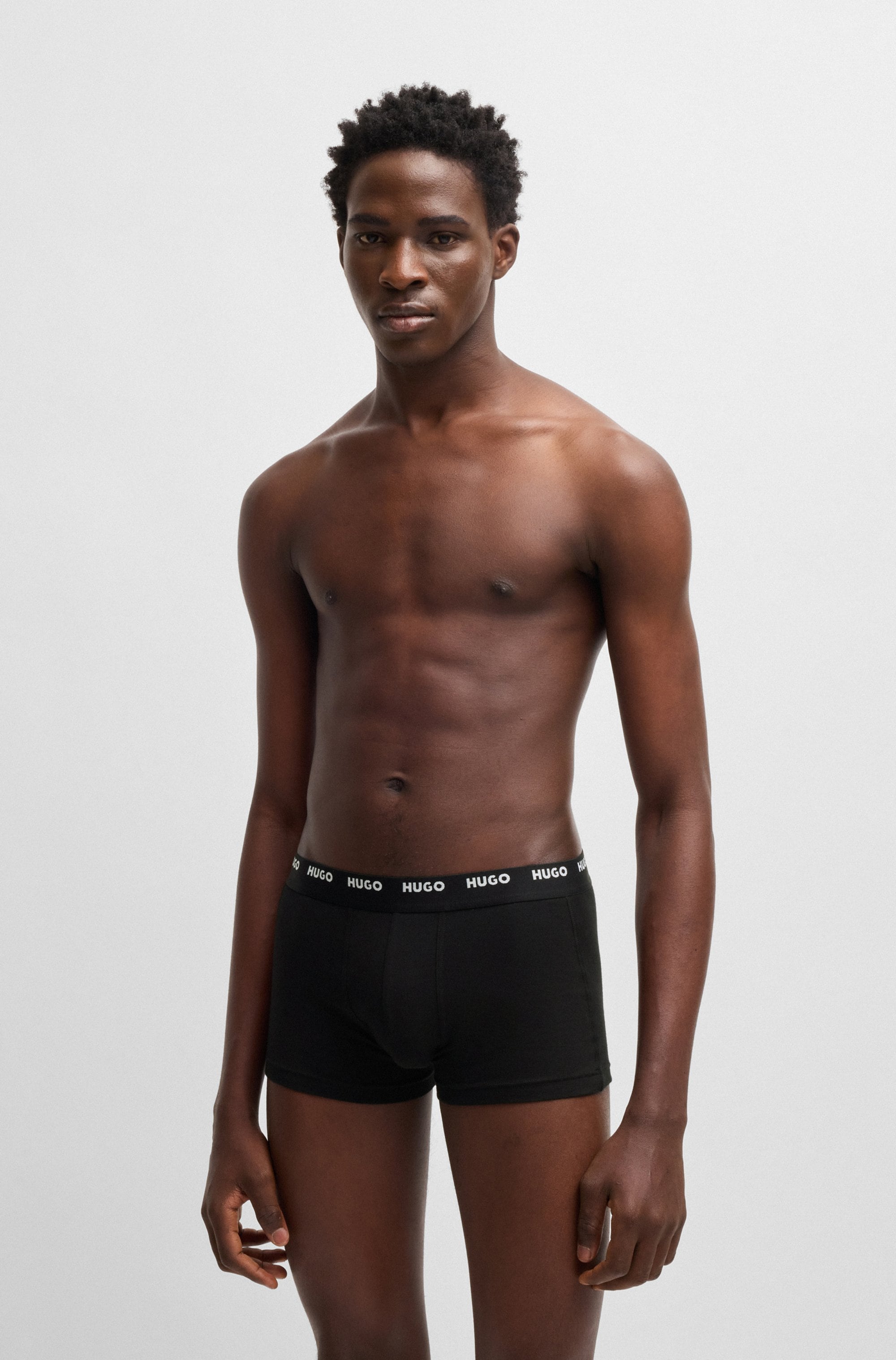 HUGO Underwear Trunk »TRUNK FIVE PACK«, (5 St.), mit HUGO Logoschriftzug am Bund