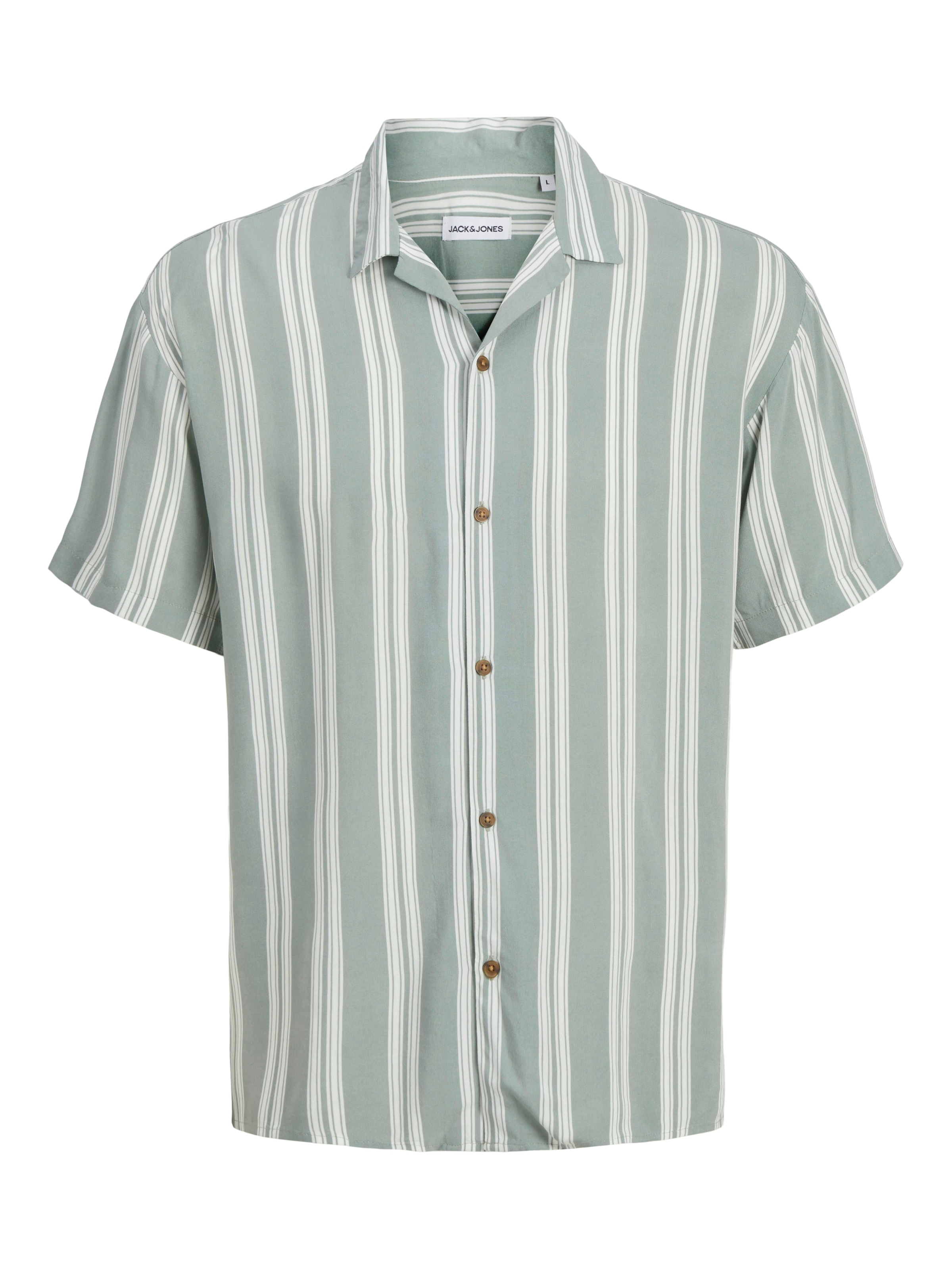 Jack & Jones Kurzarmhemd »JJEJEFF STRIPE RESORT SHIRT SS SN«, mit Streifen Muster