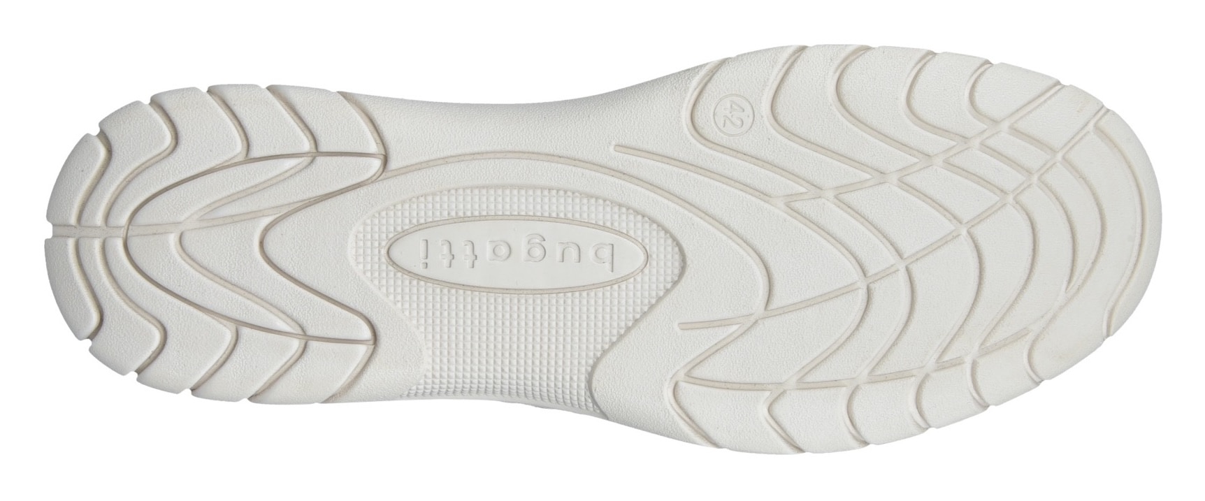 bugatti Slip-On Sneaker, Freizeitschuh, Halbschuh, Slipper mit Kontrast-Rahmennaht