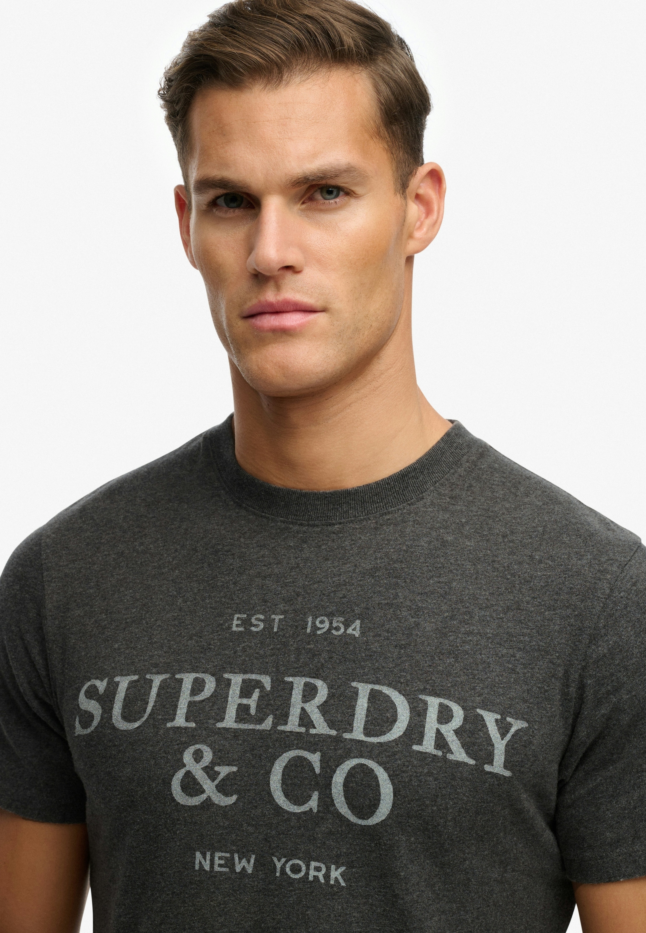Superdry Rundhalsshirt »1954 Company Relaxed Tee« Baumwolle, relaxed fit