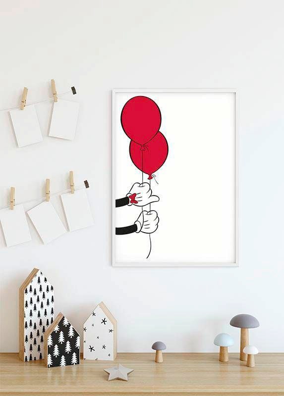 online 3 Poster »Mickey Komar (1 Kinderzimmer, Jahren Wohnzimmer kaufen mit | St.), Balloon«, Garantie Schlafzimmer, Mouse XXL Disney,