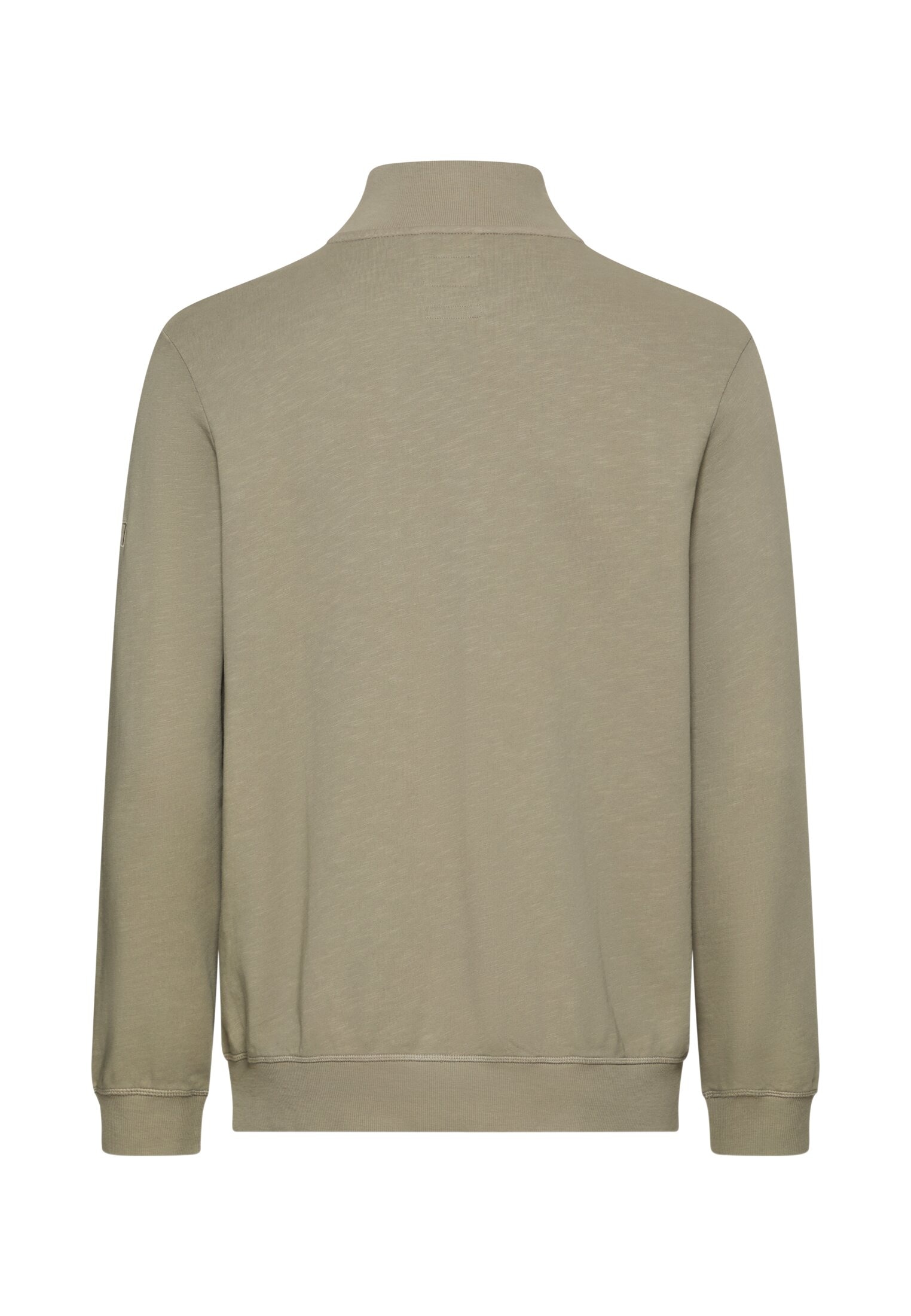 camel active Sweatjacke mit Stehkragen und Reißverschluss