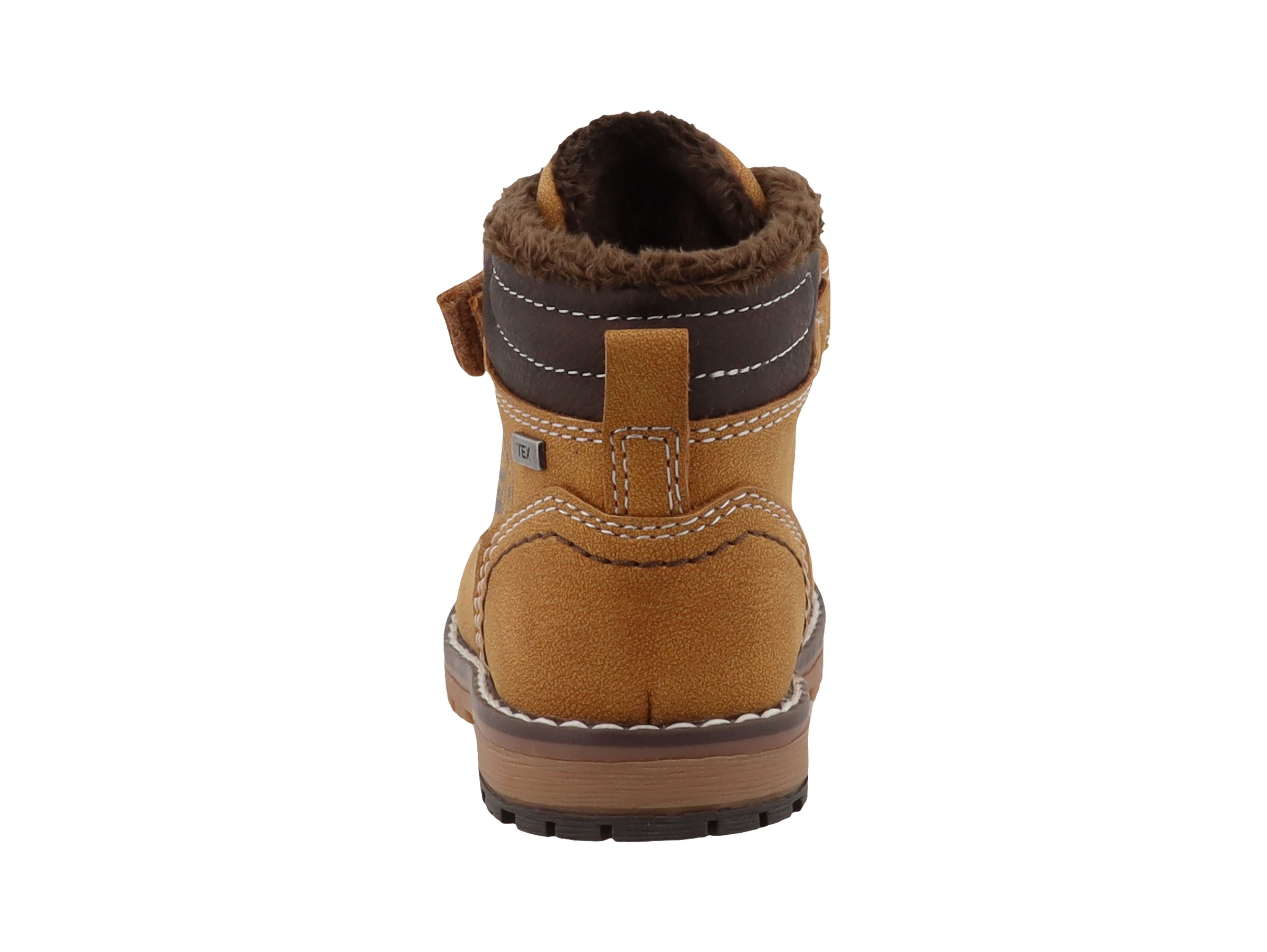 TOM TAILOR Winterstiefelette  Klettboots, Schnürboots mit Kontrastbesatz