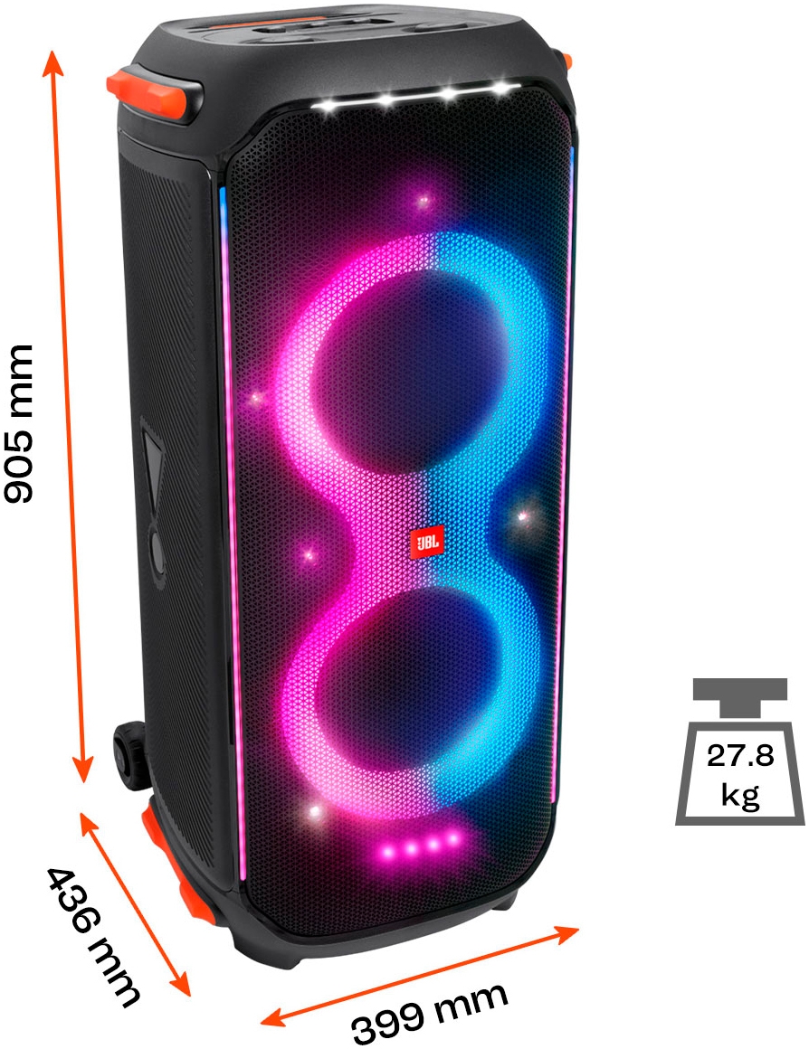 JBL Party-Lautsprecher »PartyBox 710« (Bluetooth Beleuchtungseffekte | Transportrollen | USB-Wiedergabe 800 W)